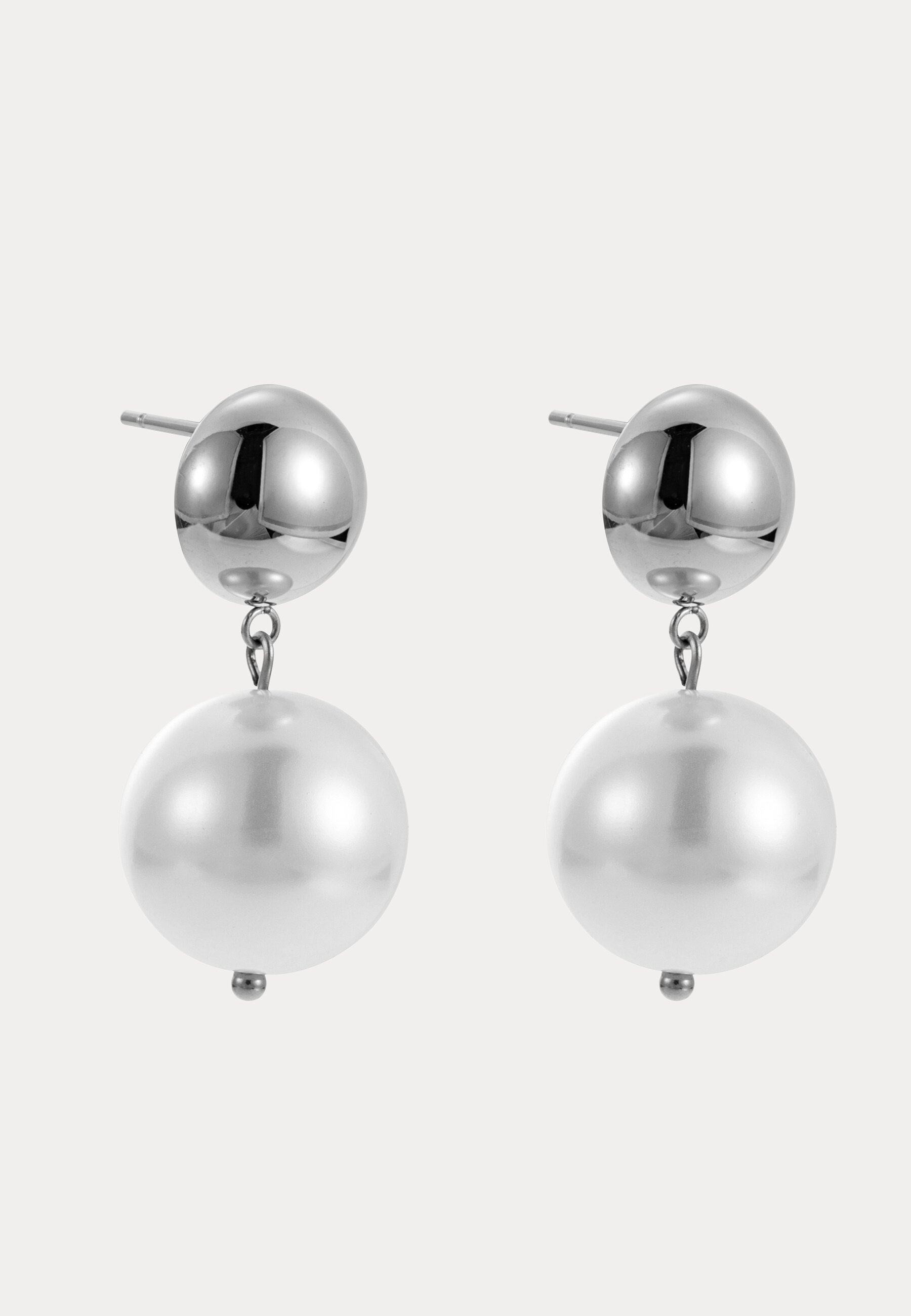 Jolie Pearl Earring, Steel 2