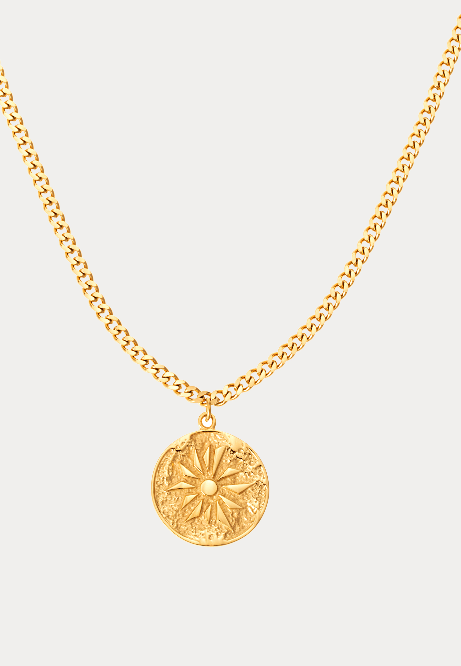 Sun Necklace Gold 2
