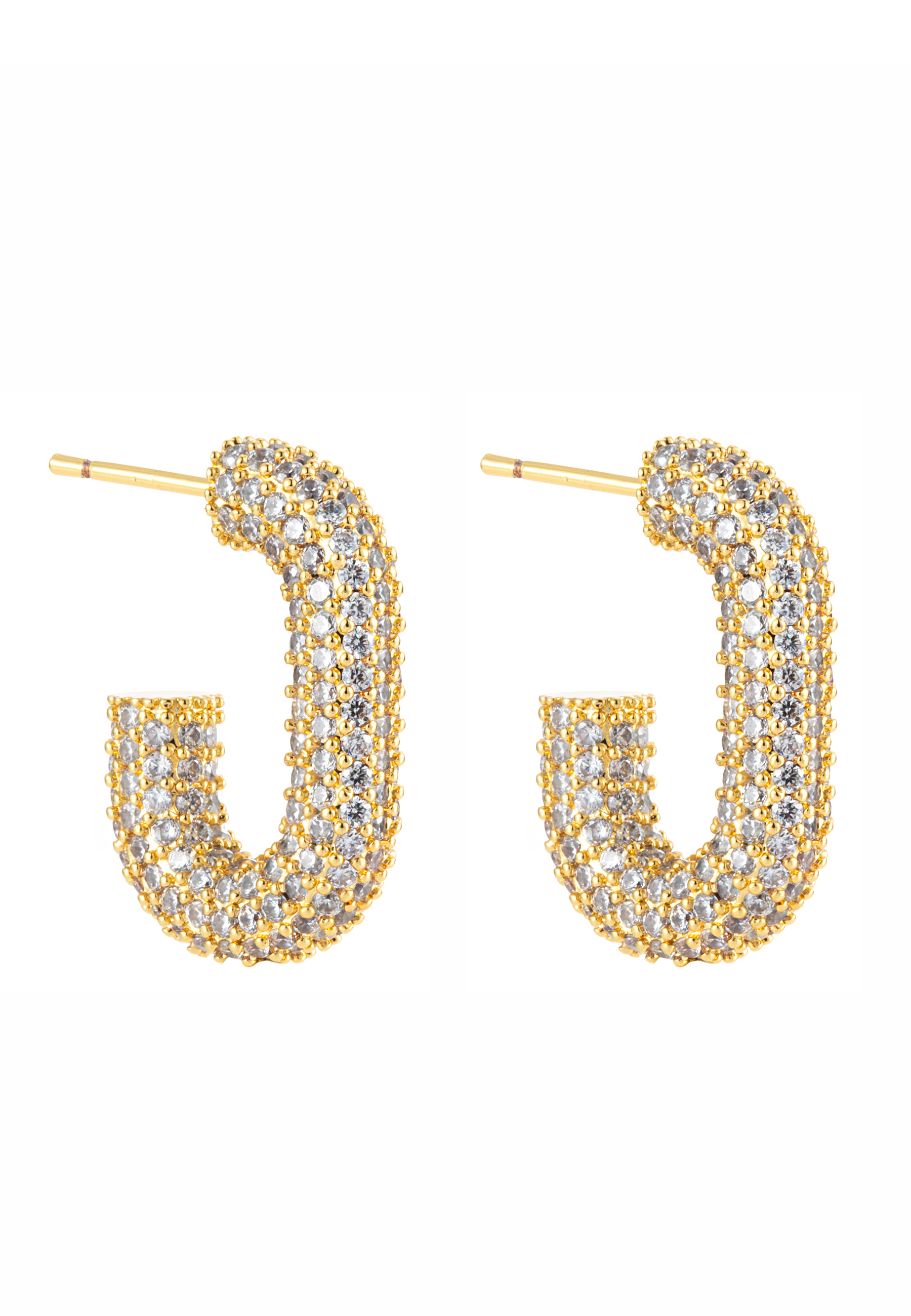 U Rock Crystal Earrings