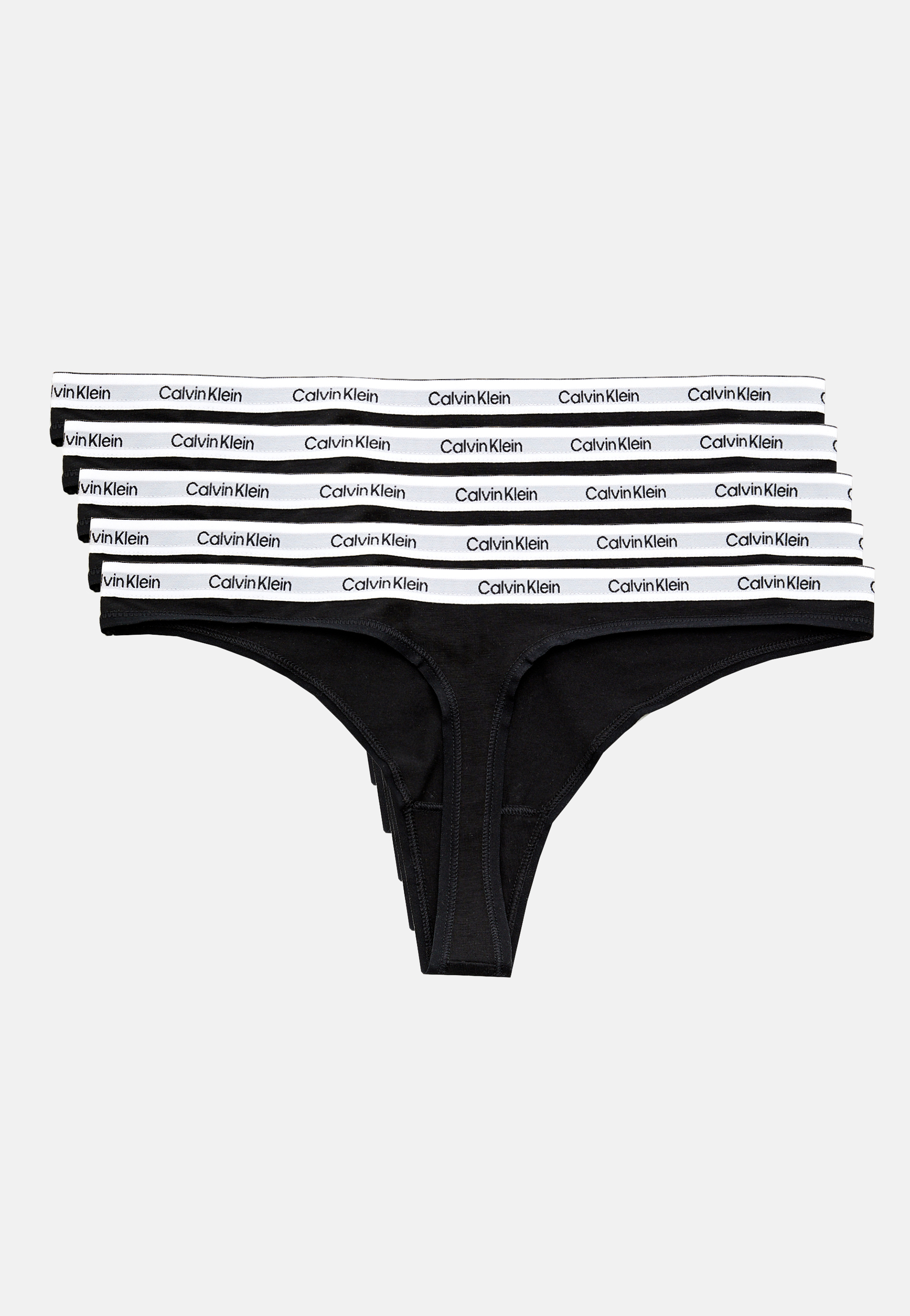 Calvin Stringtruse 5pk Grå Unisex XS