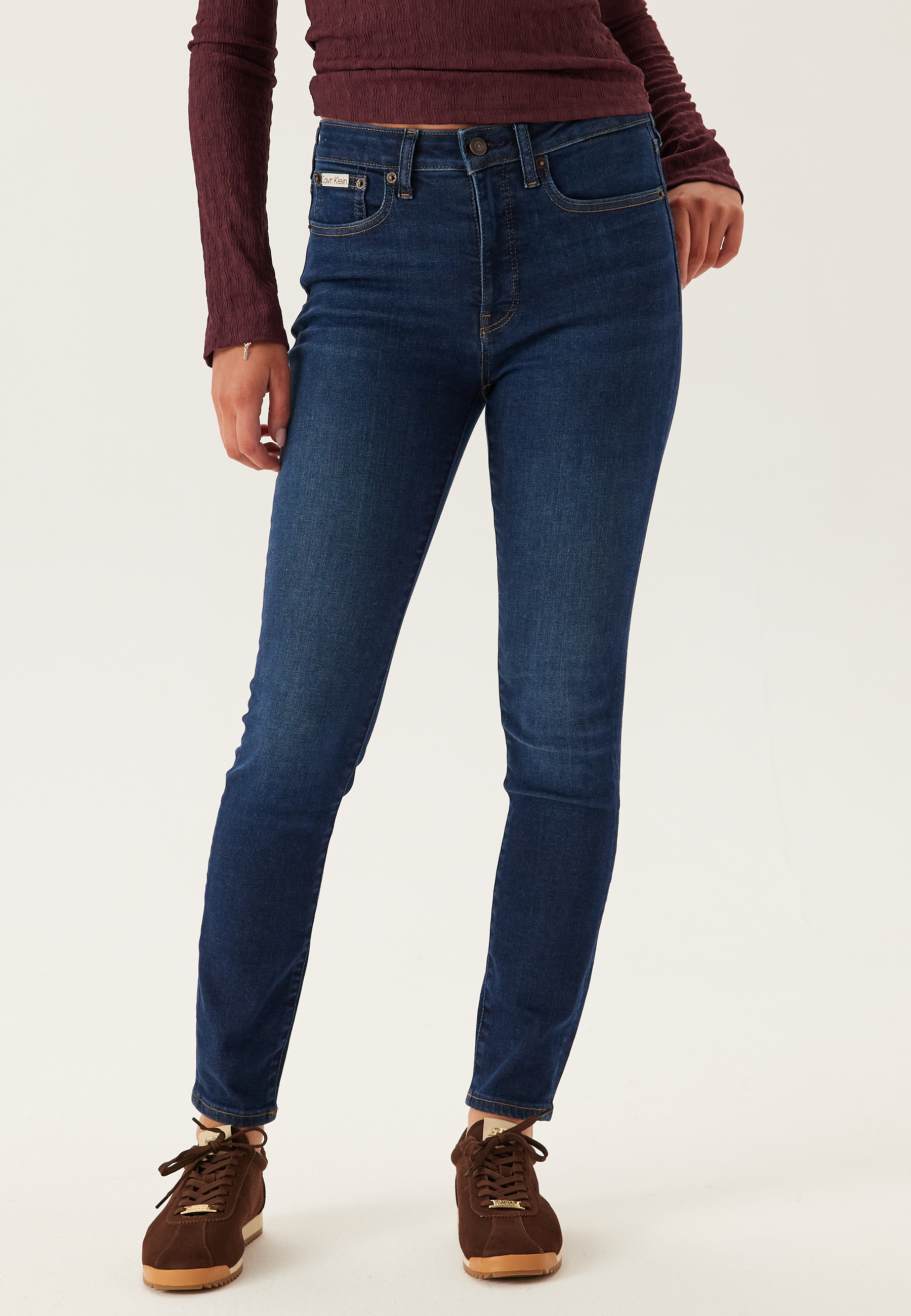 Mid Rise Skinny Blue Orbit