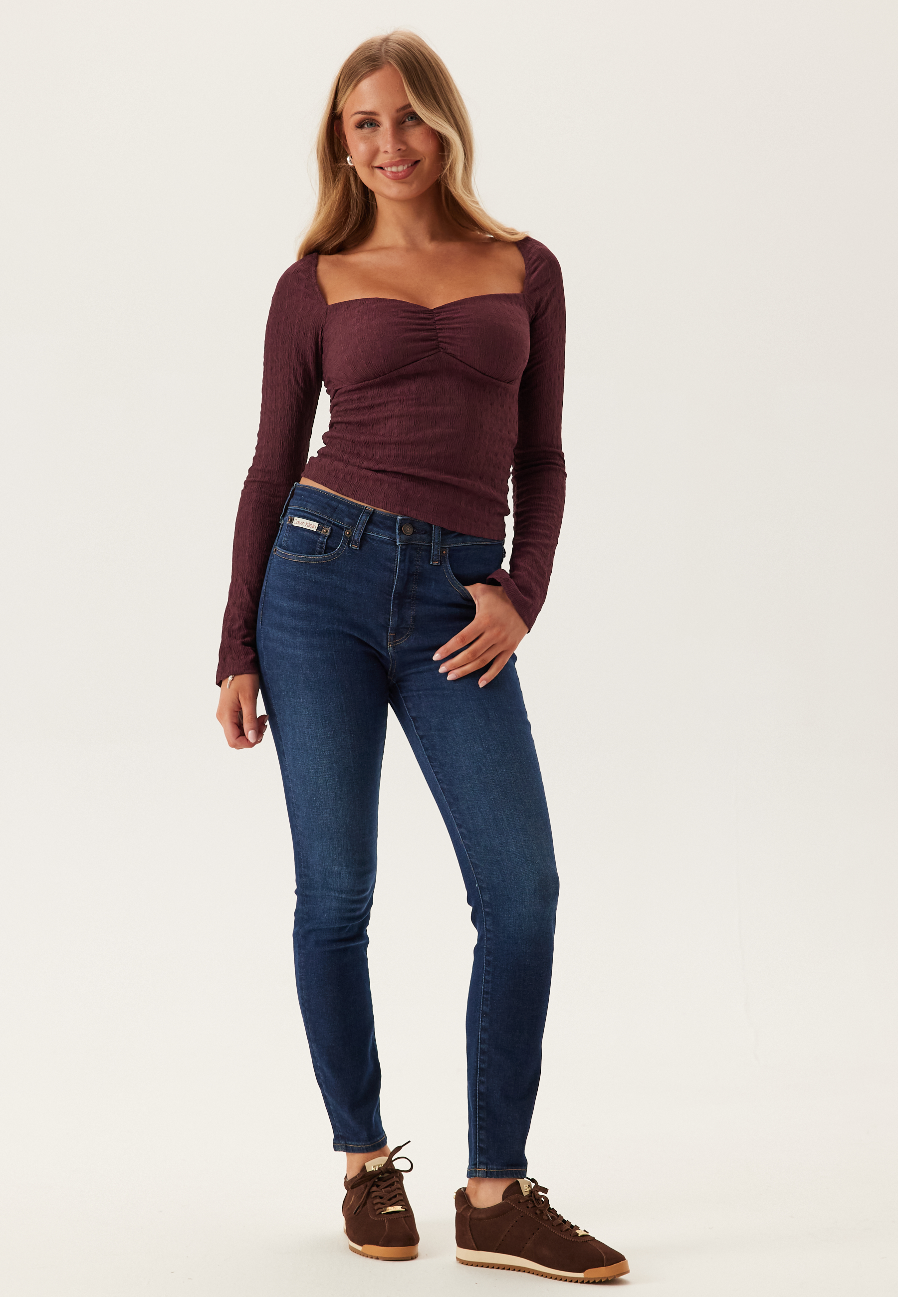 Mid Rise Skinny Blue Orbit 3