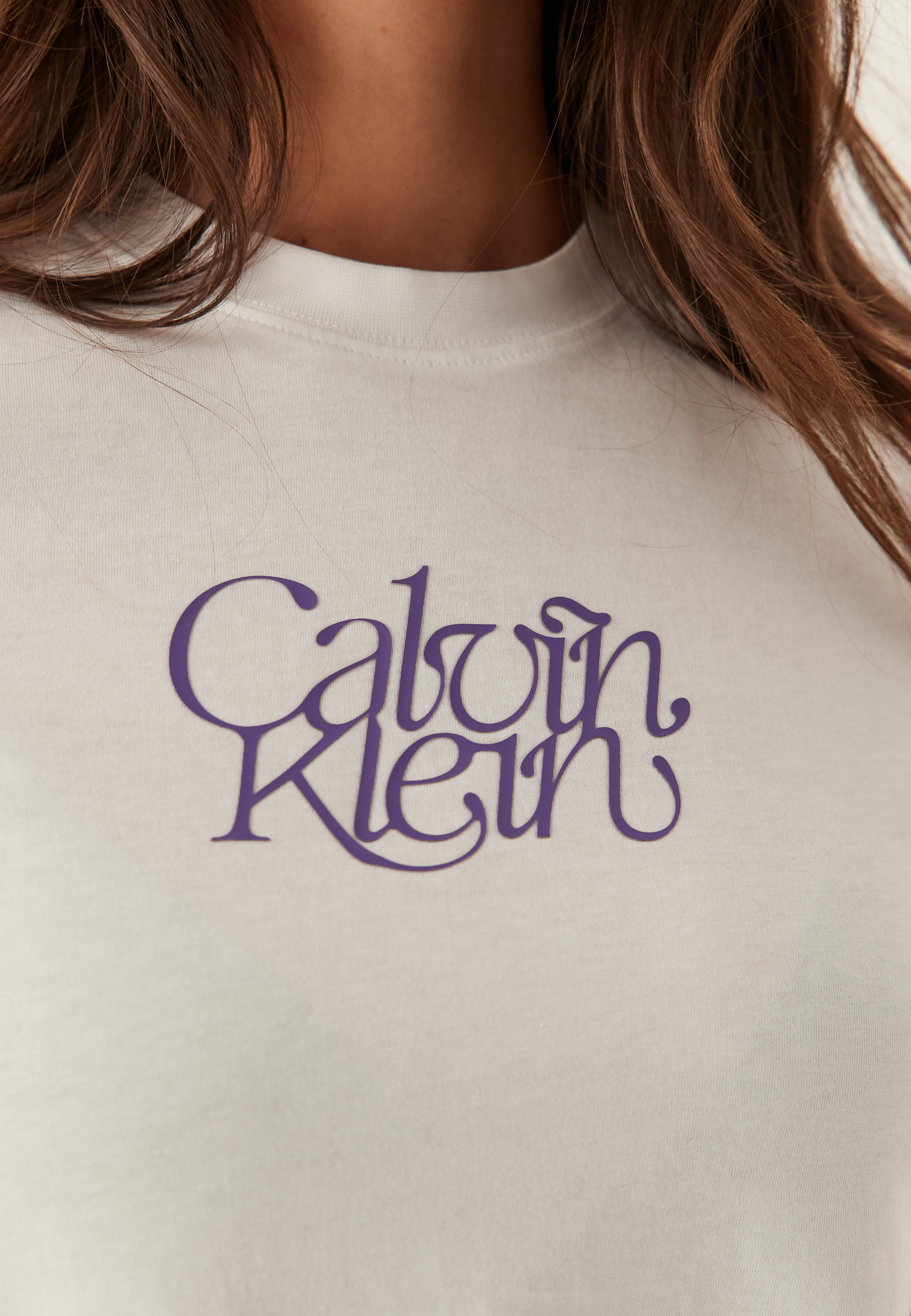 Ss Fitted Script Calvin Klein Te 4