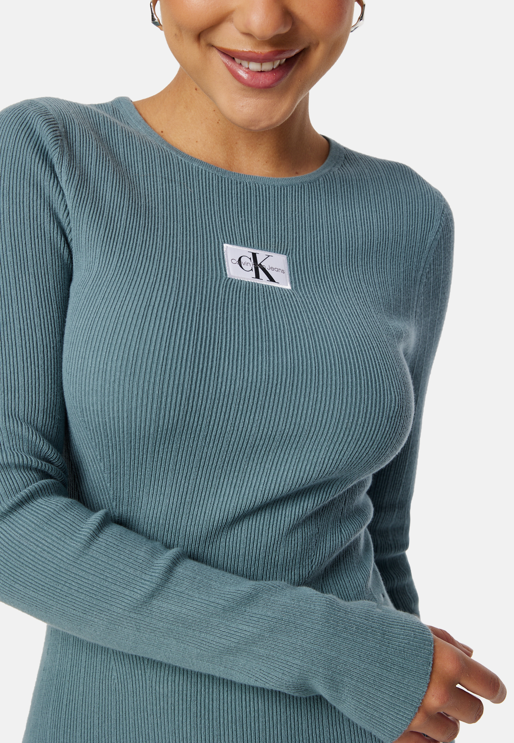 Variegated Rib Sweater Dress 3