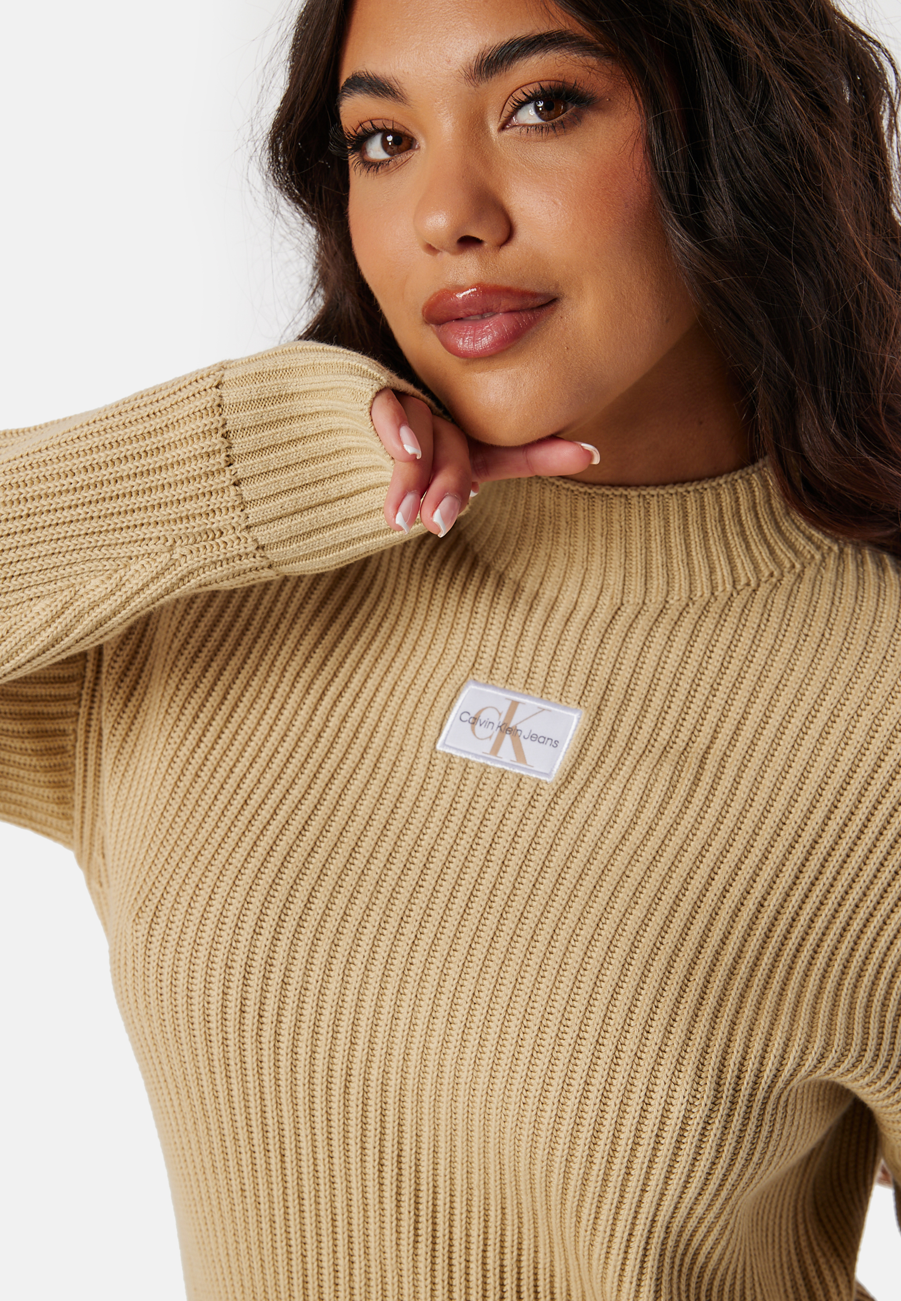 Woven Label Loose Sweater 3