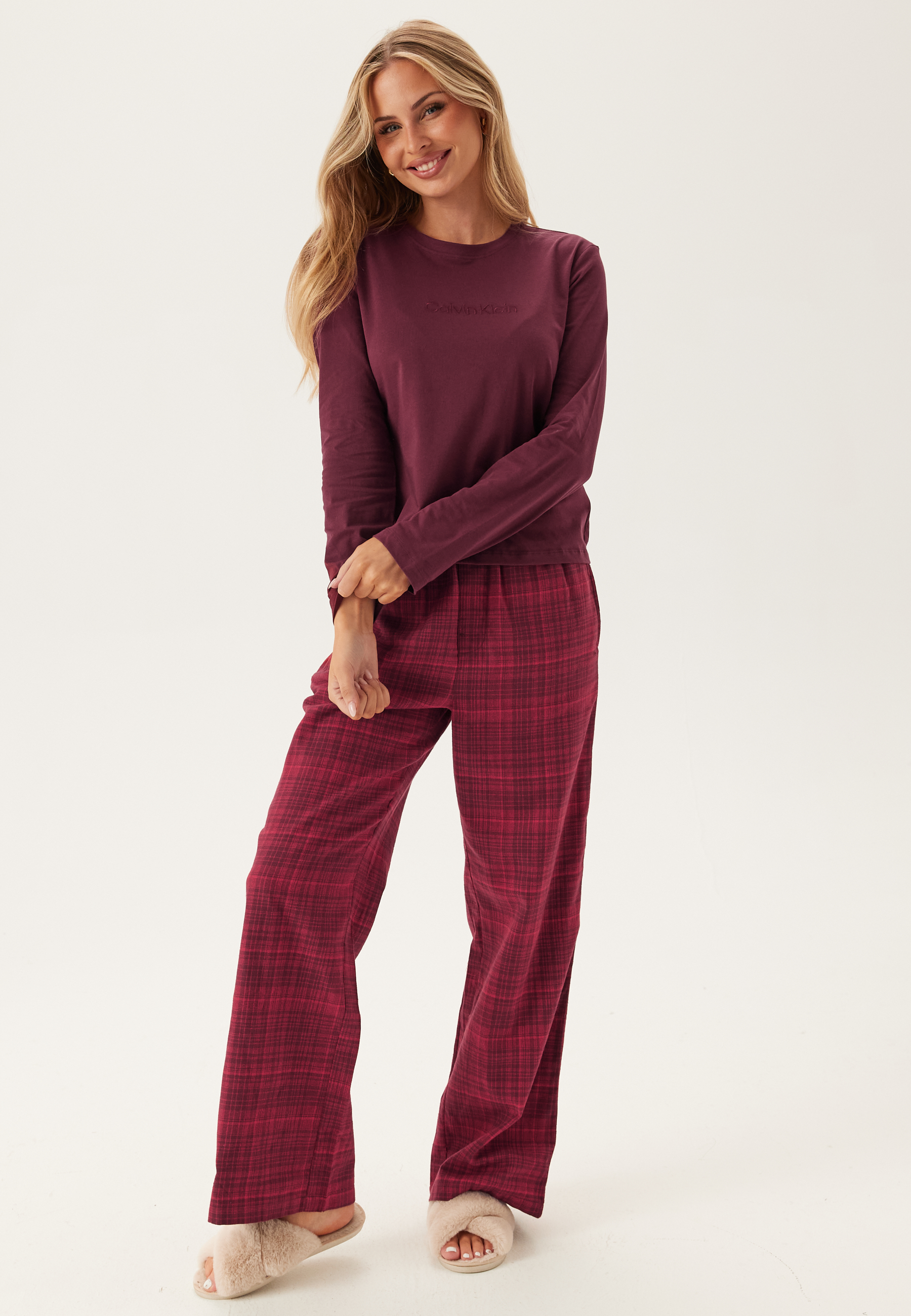 Ls Tee Flannel Pant Set
