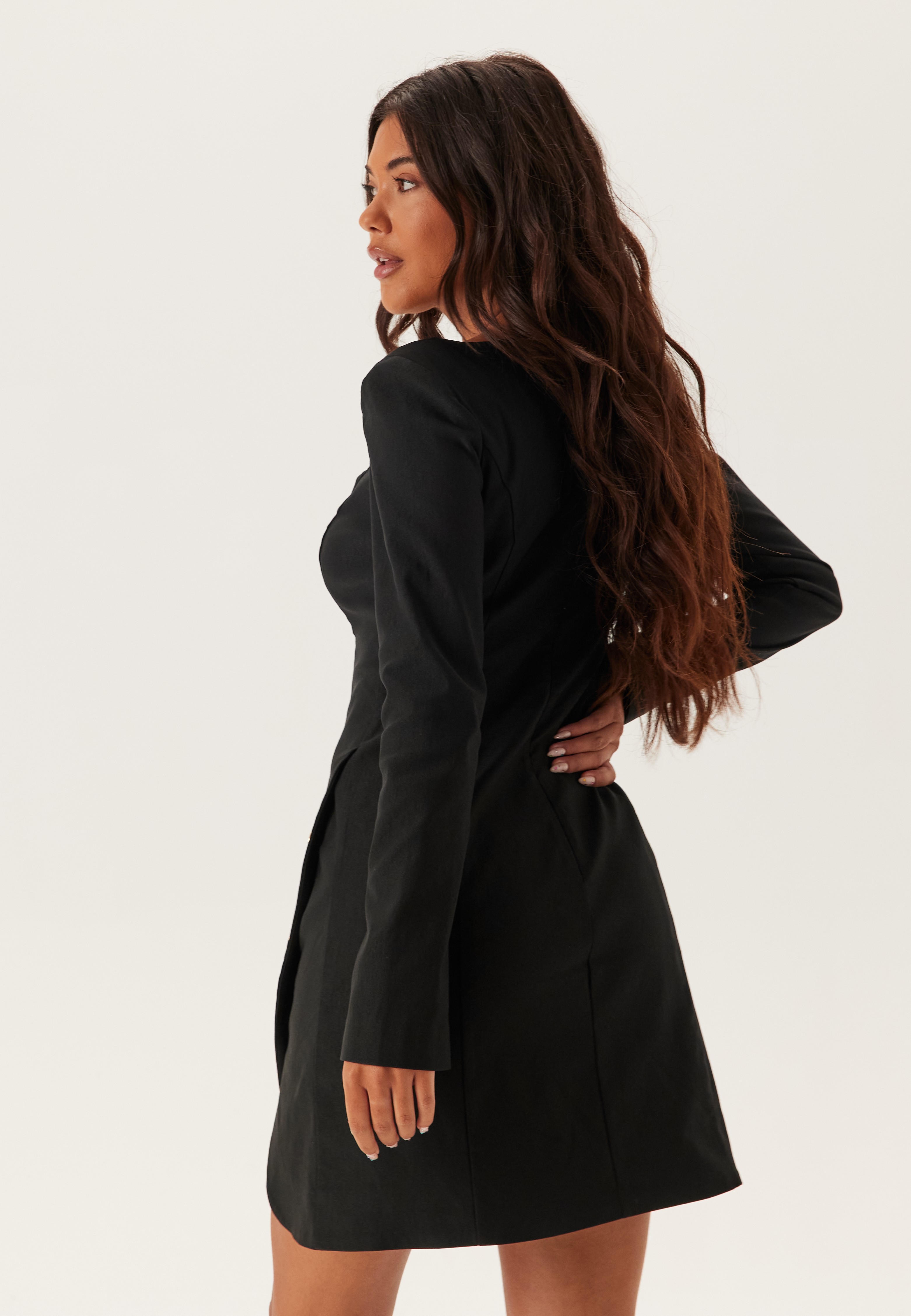Buttoned Sculpting Dress 2