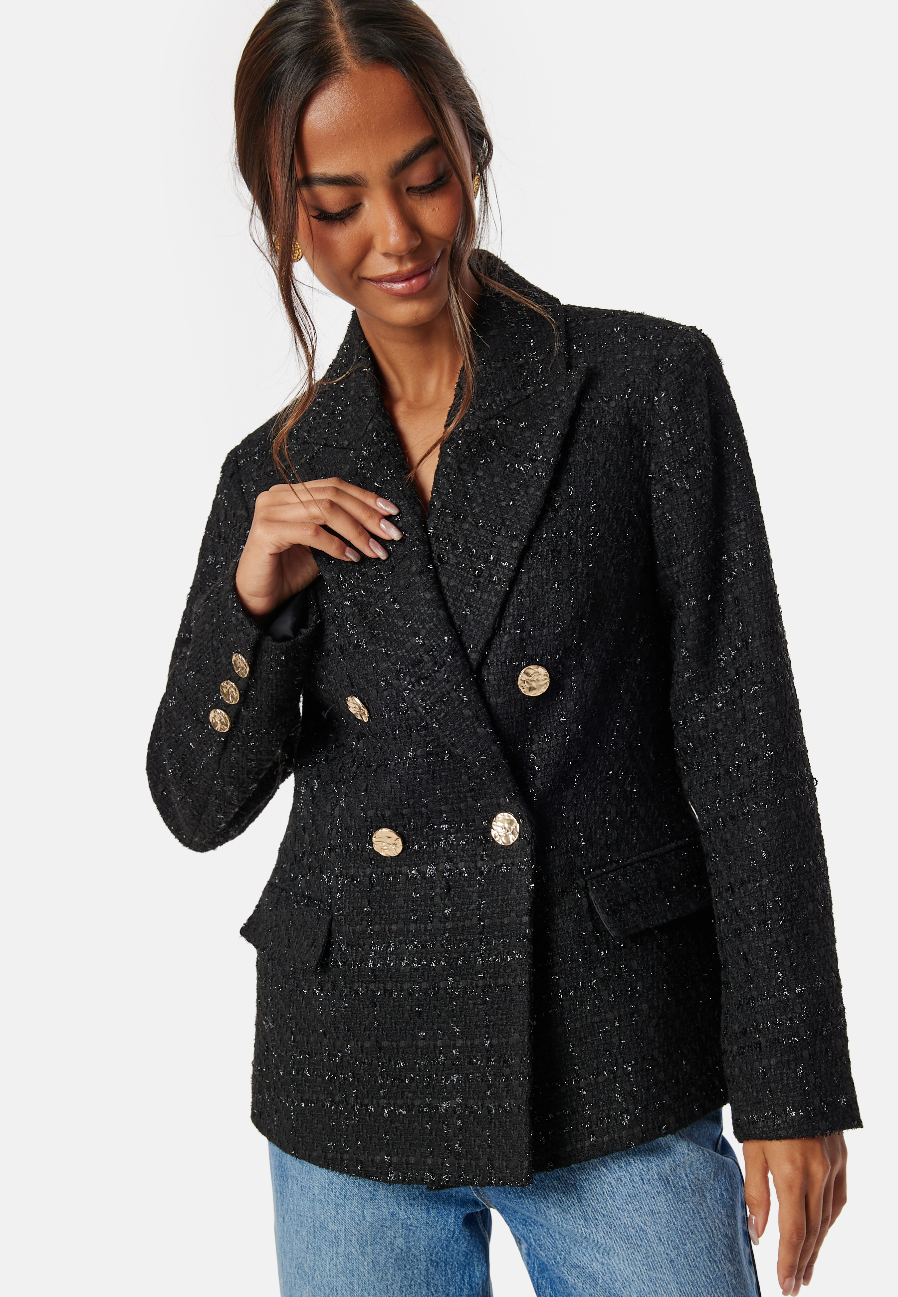 Double Breasted Bouclé Blazer 3