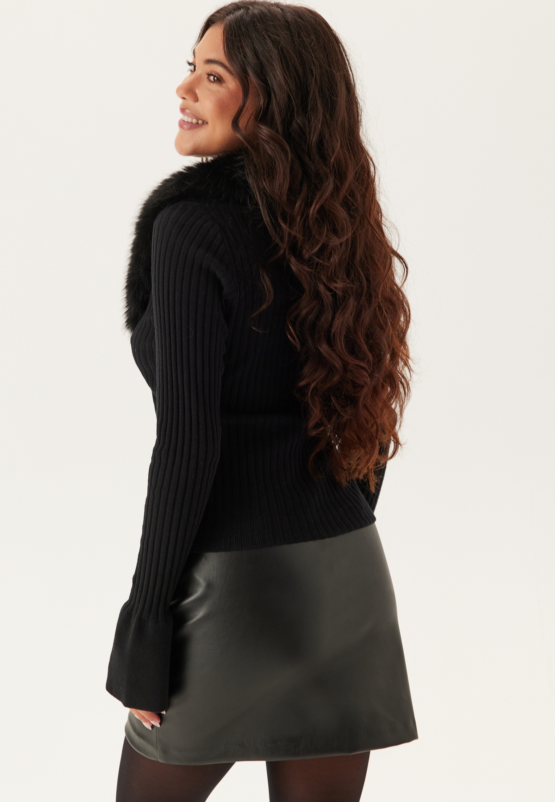 Faux Fur Cardigan 2