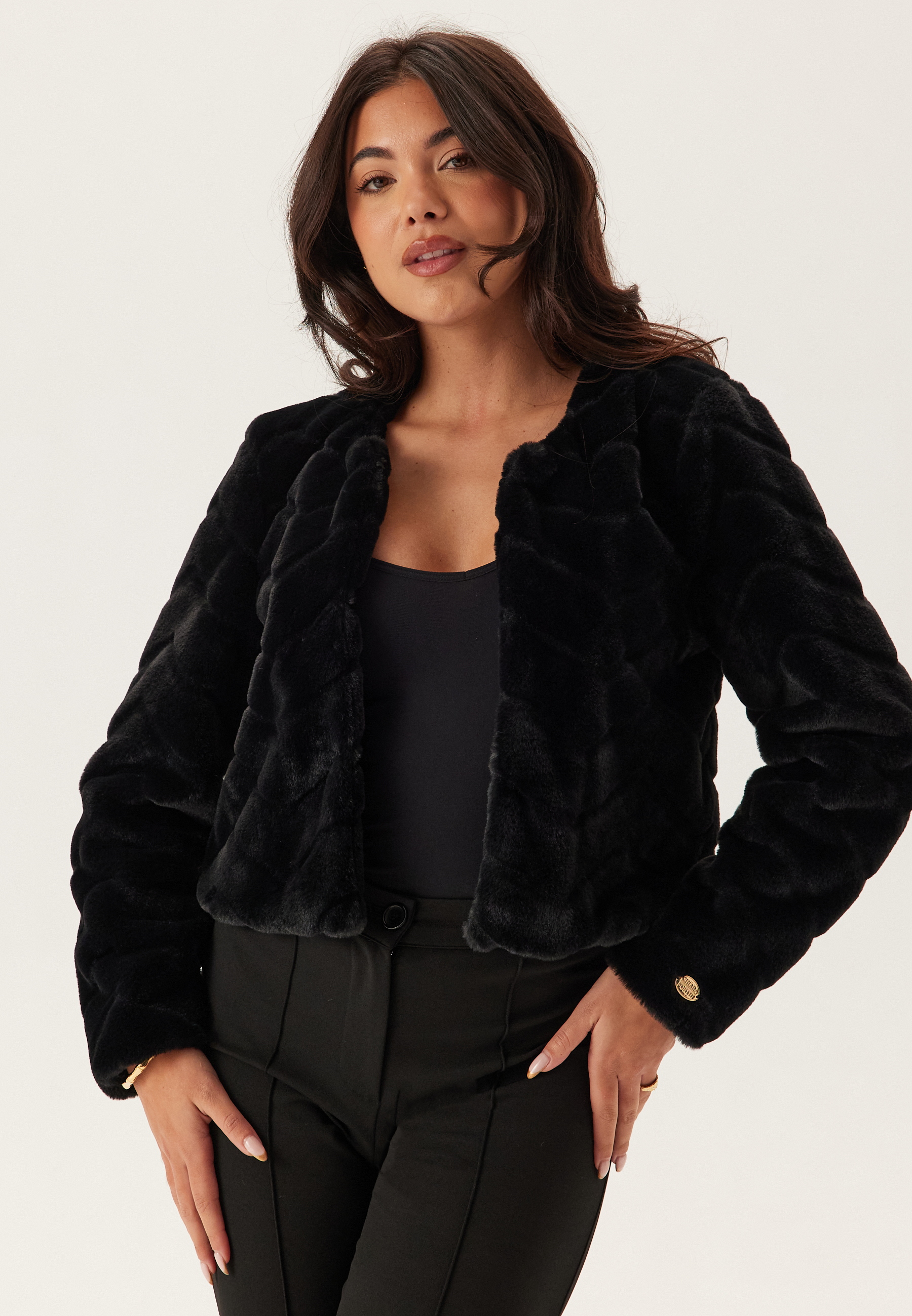 Short Party Faux Fur Jacket