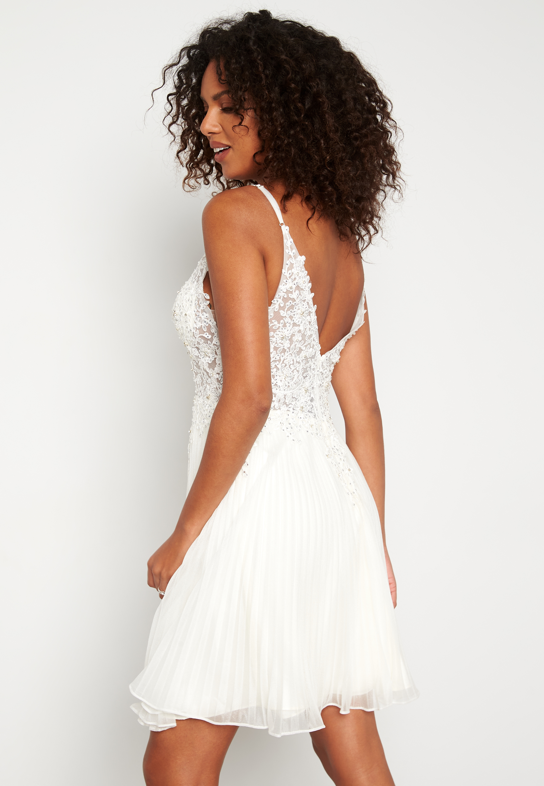 Glitter Plisse Dress 3