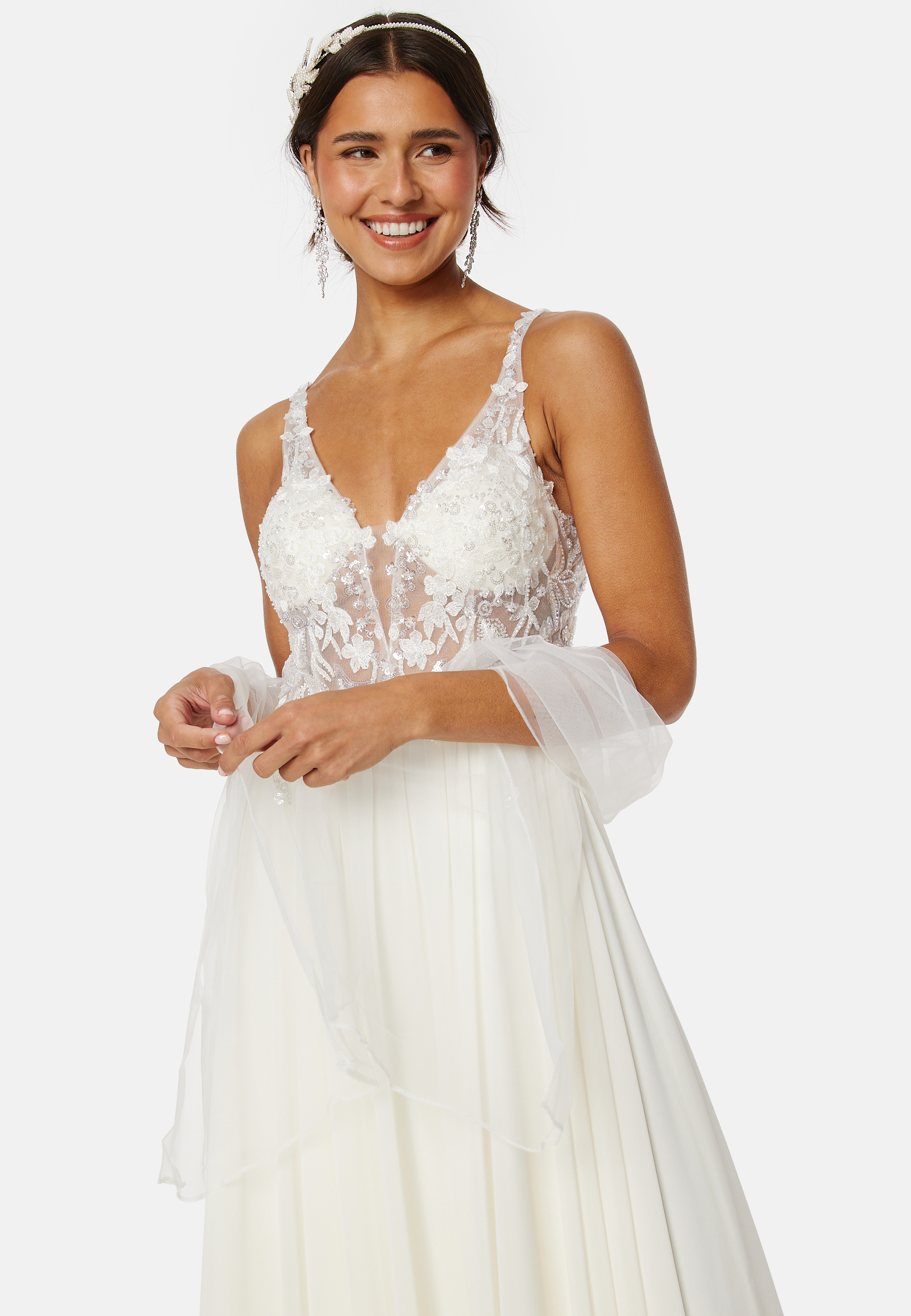 Rhinestone Chiffon Dress 2