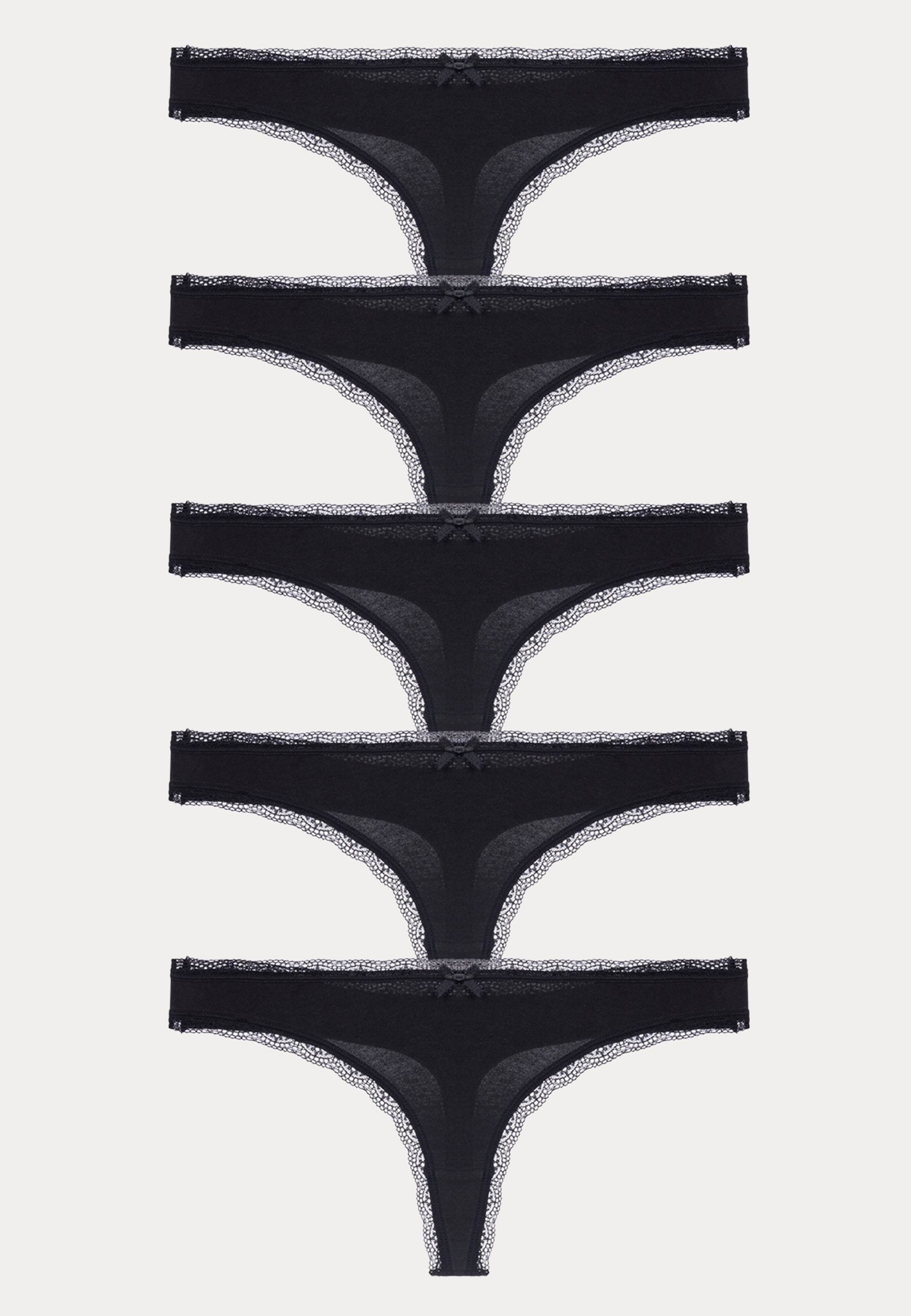 Essential Cotton Thong 5-pack 1