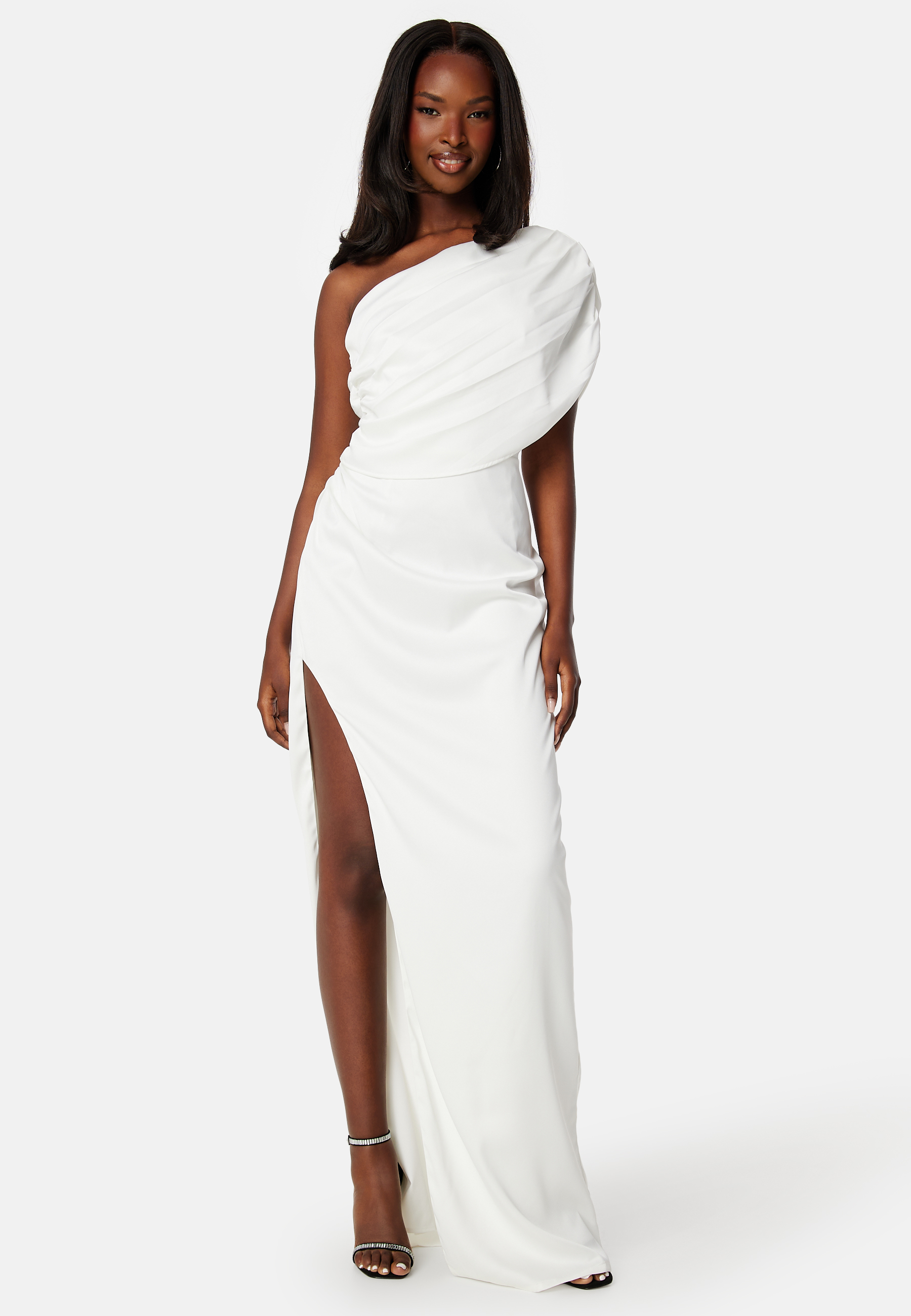 Luna Satin One Shoulder Dress
