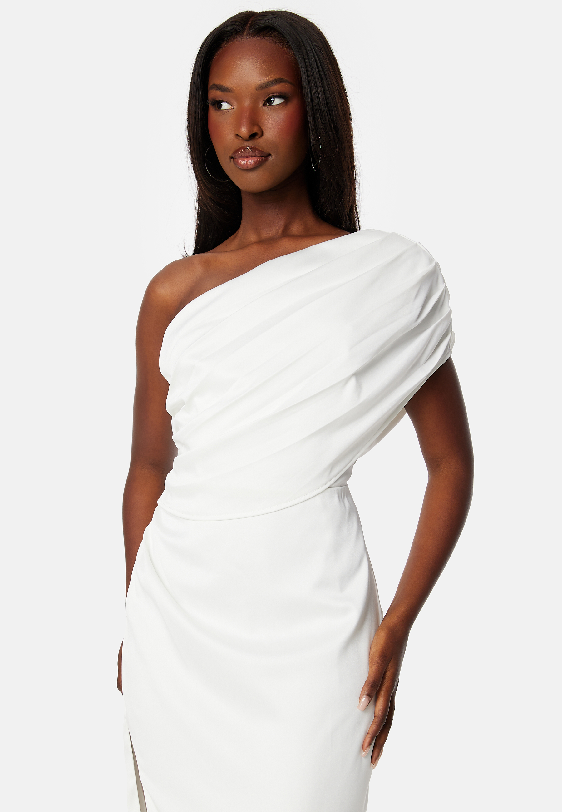 Luna Satin One Shoulder Dress 2
