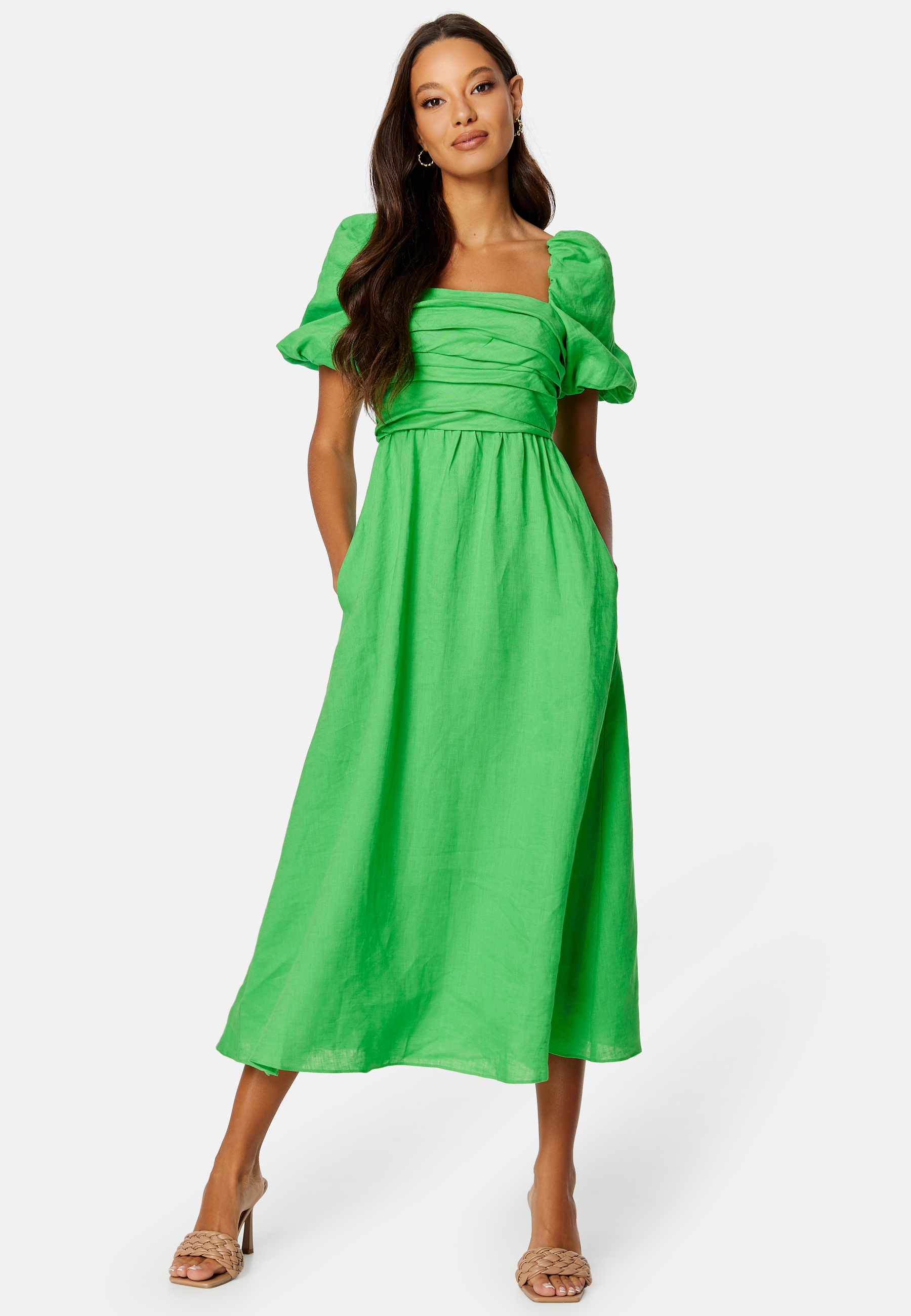 Dream Ruched Bodice Midi Dress