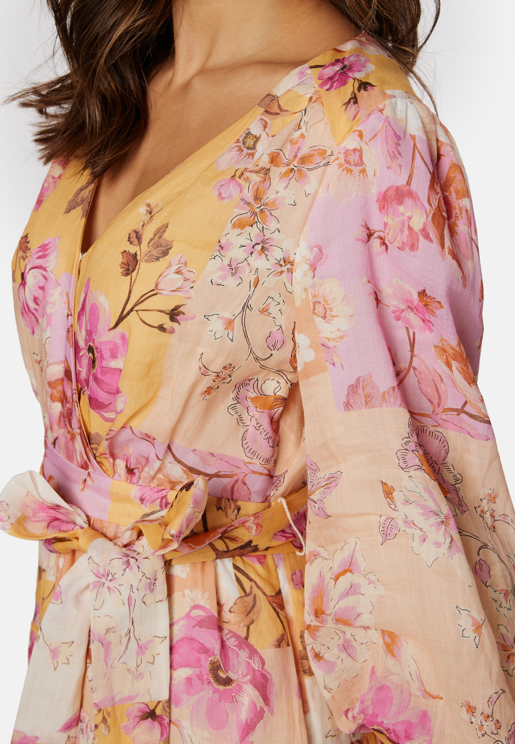 Imogen Tiered Wrap Midi Dress 3