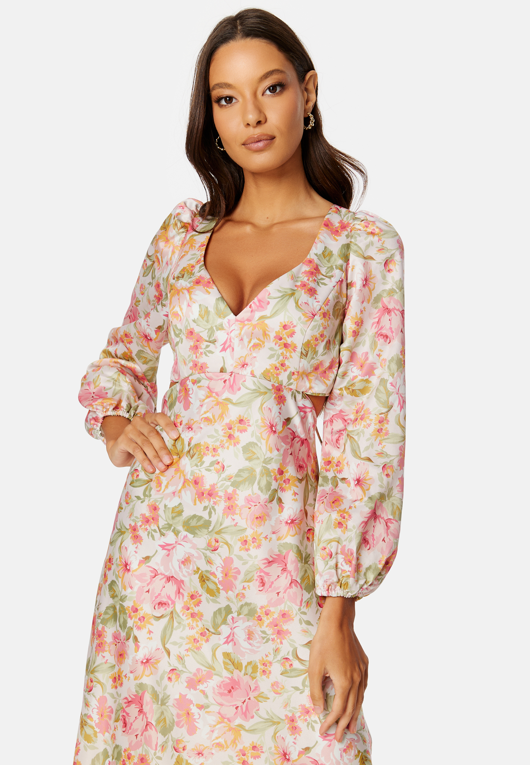 Ivy Satin Midi Dress 2