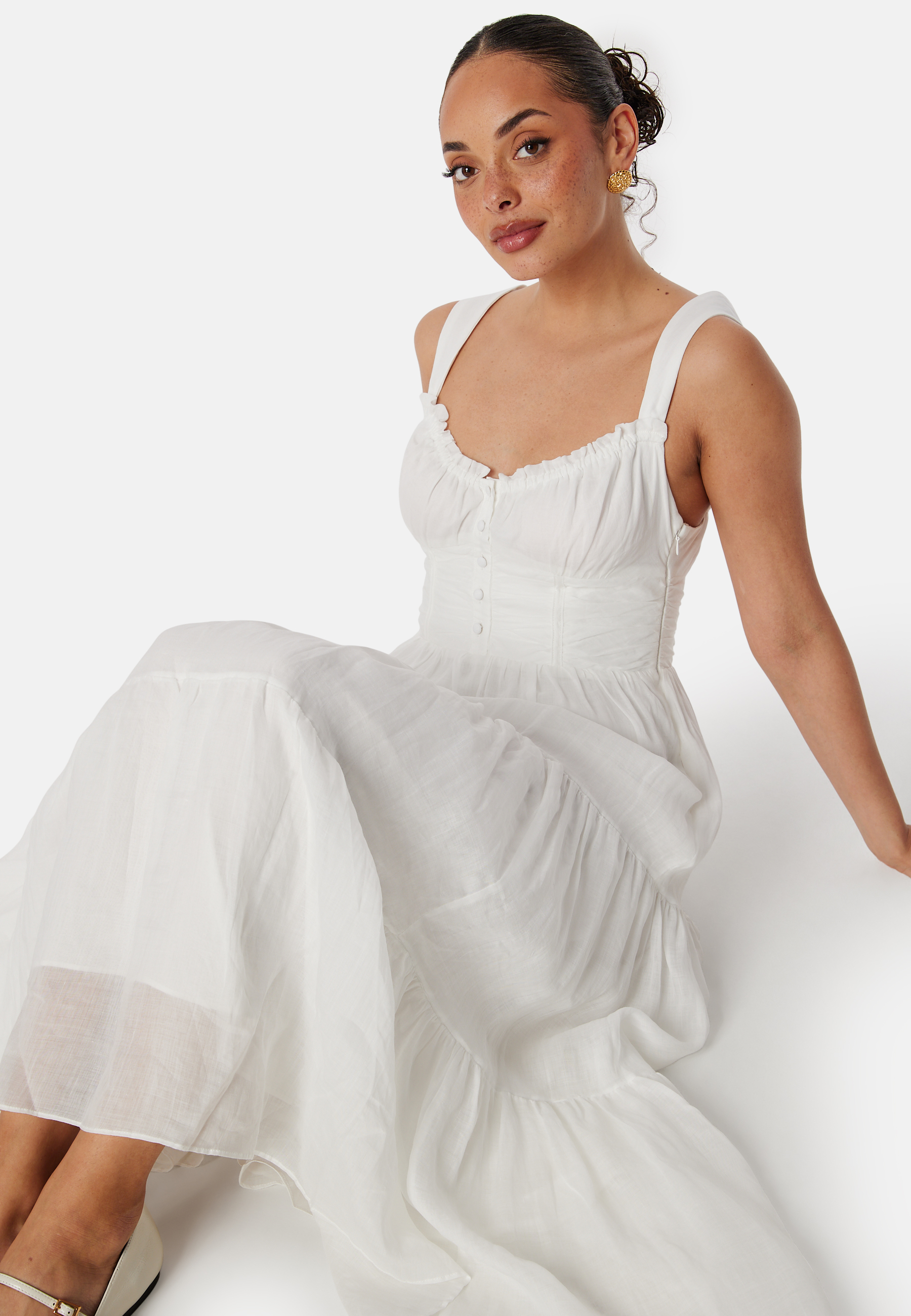 Lena Ruched Bodice Midaxi Dress