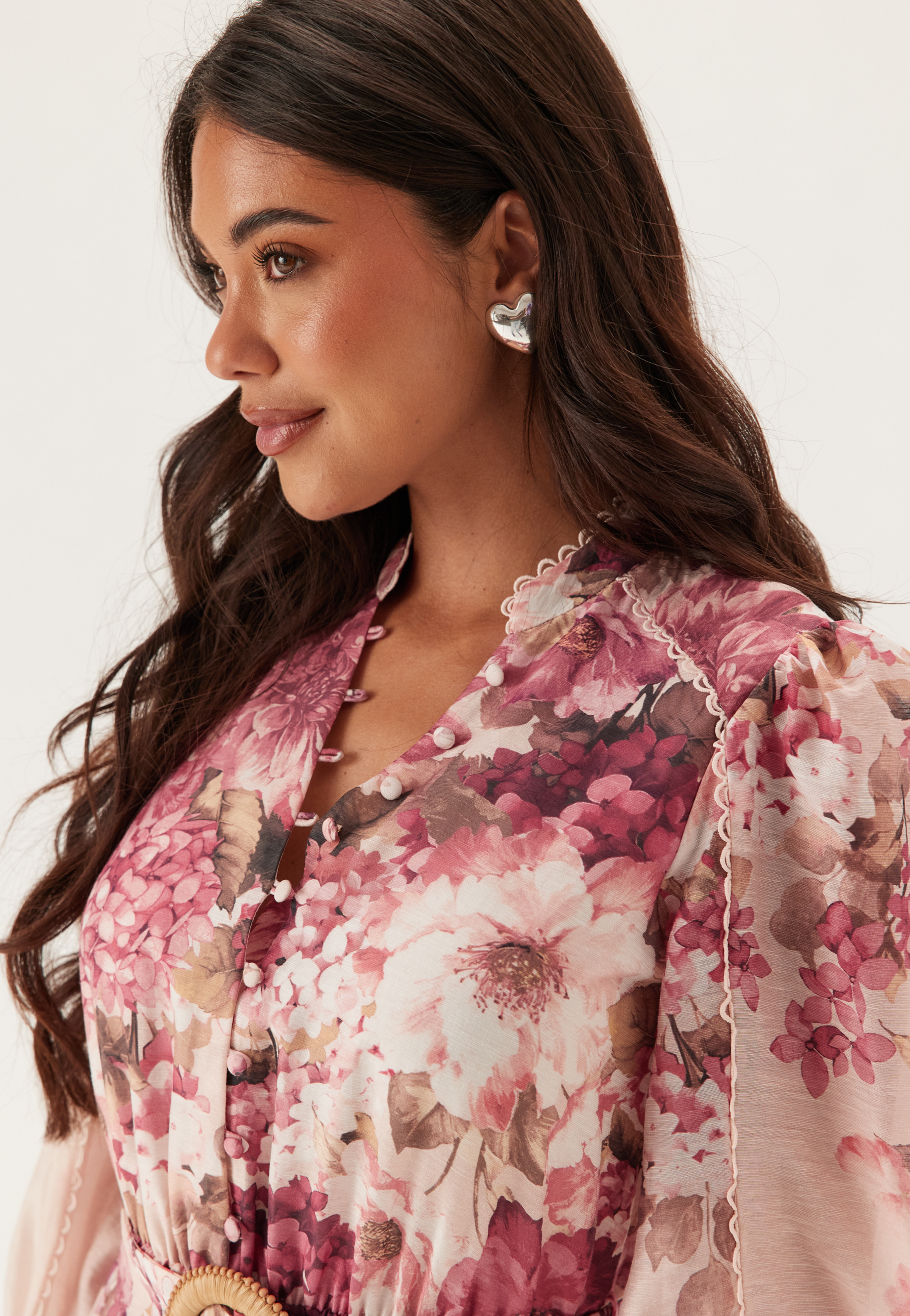Peyton Trim Detail Midi Dress 3