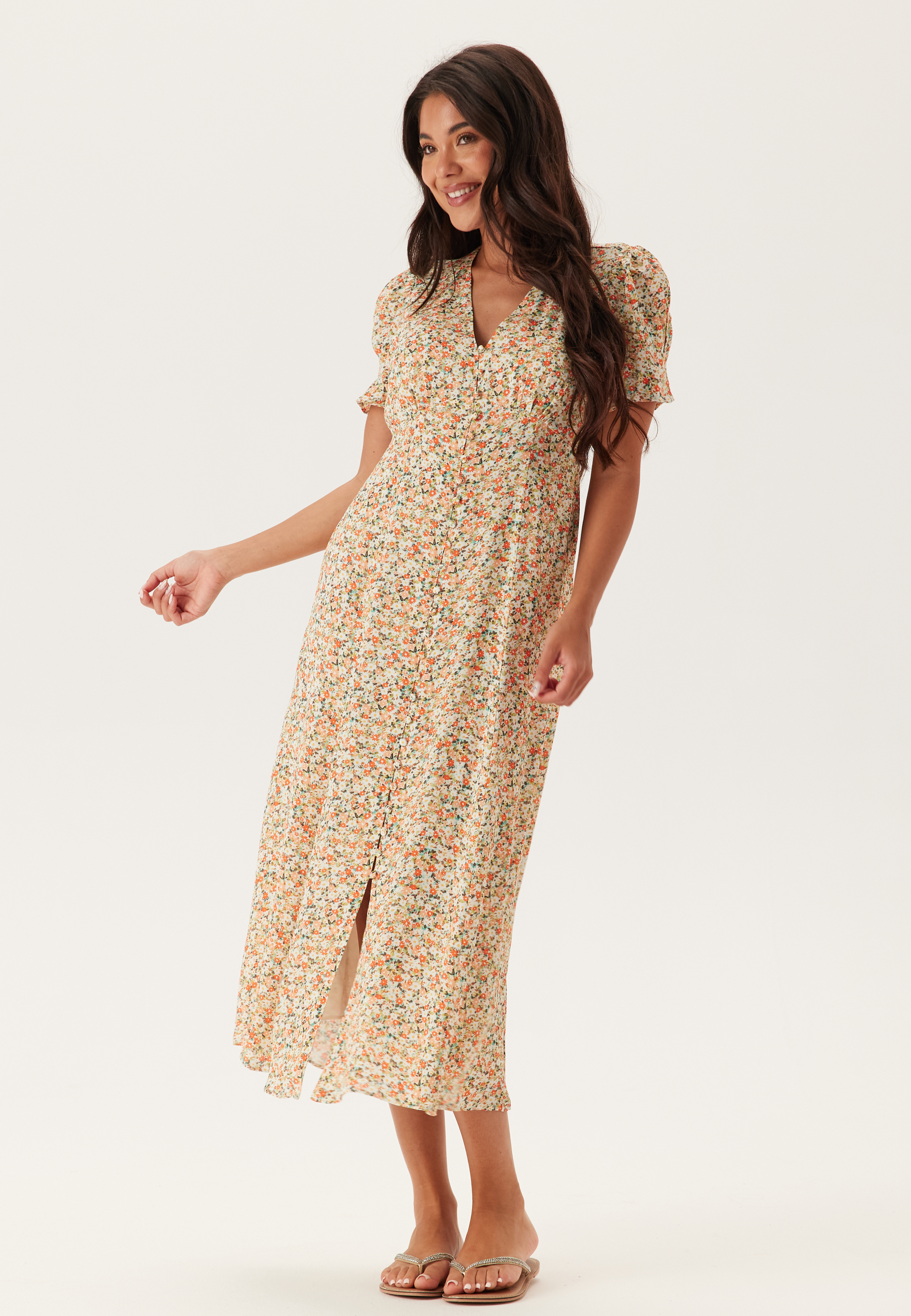 Safira Printed Midi Sun Dress 3