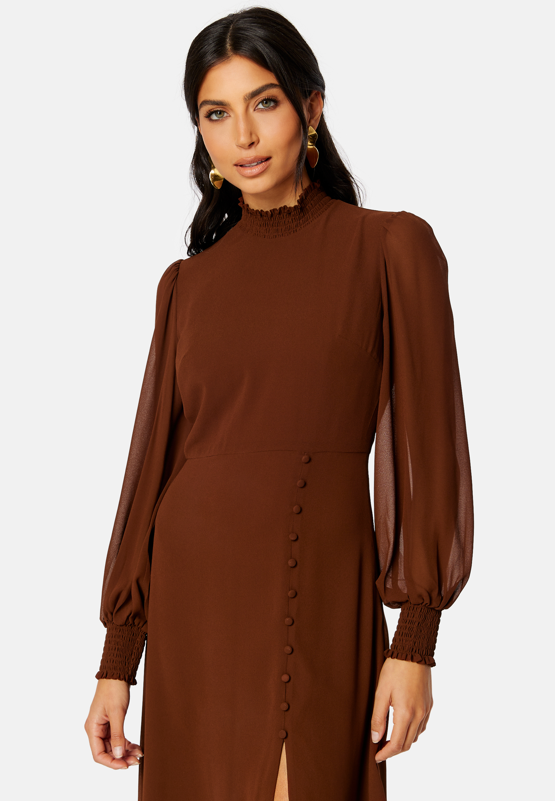 Sasha High Neck Midi Dress