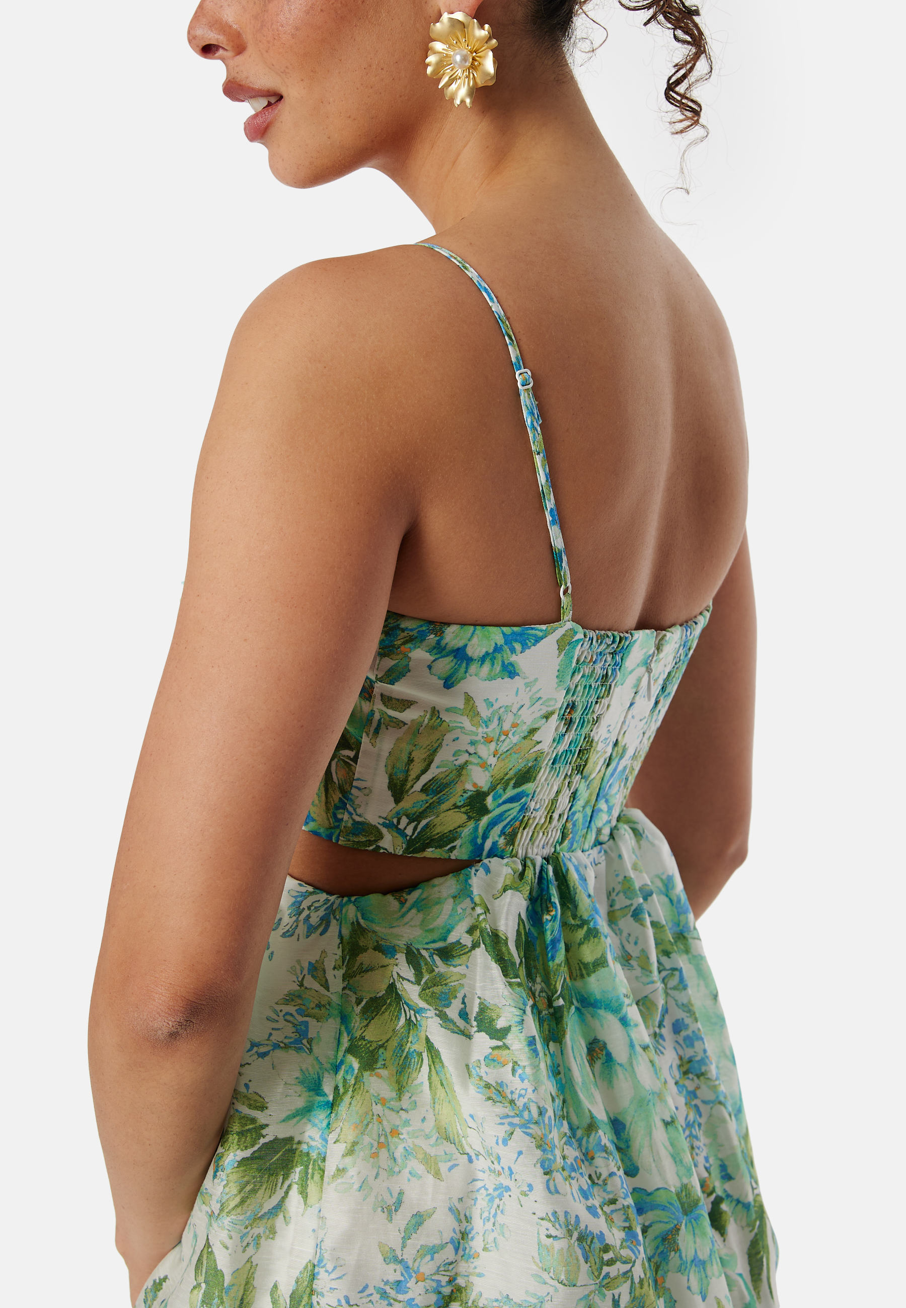 Shauna Scallop Trim Midi Dress 2