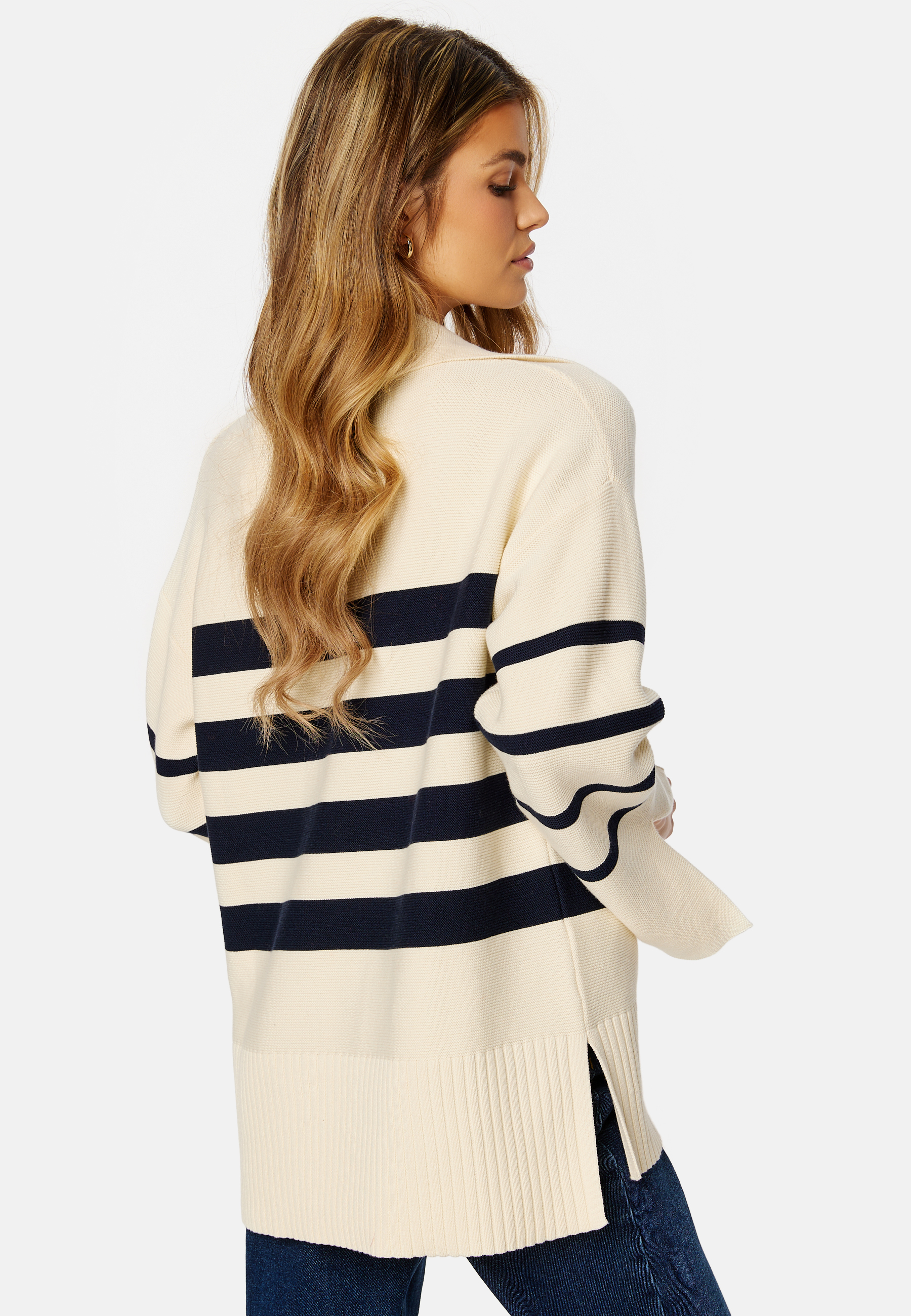 Breton Open Collar Knit 2