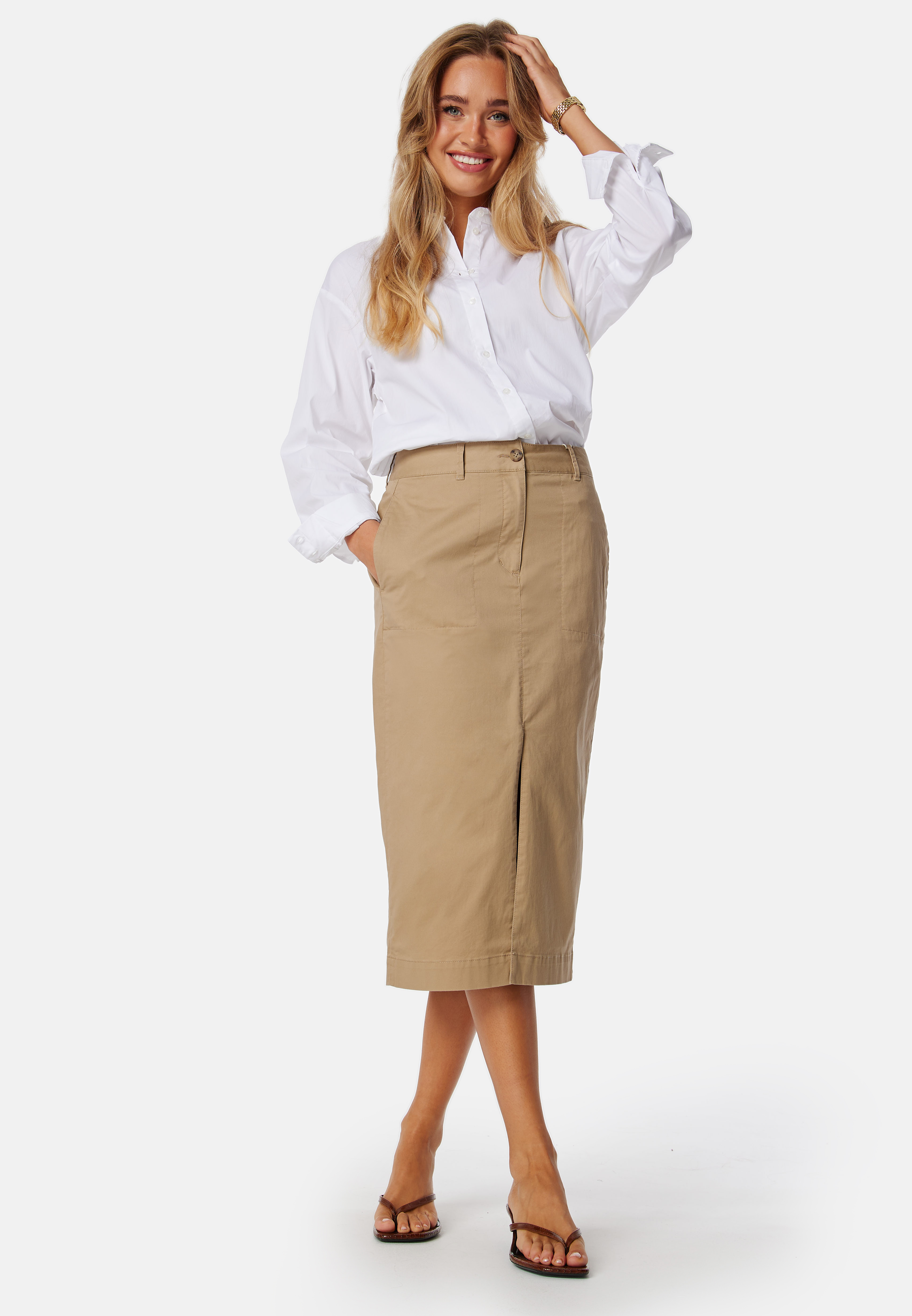 Chino Slit Skirt 2