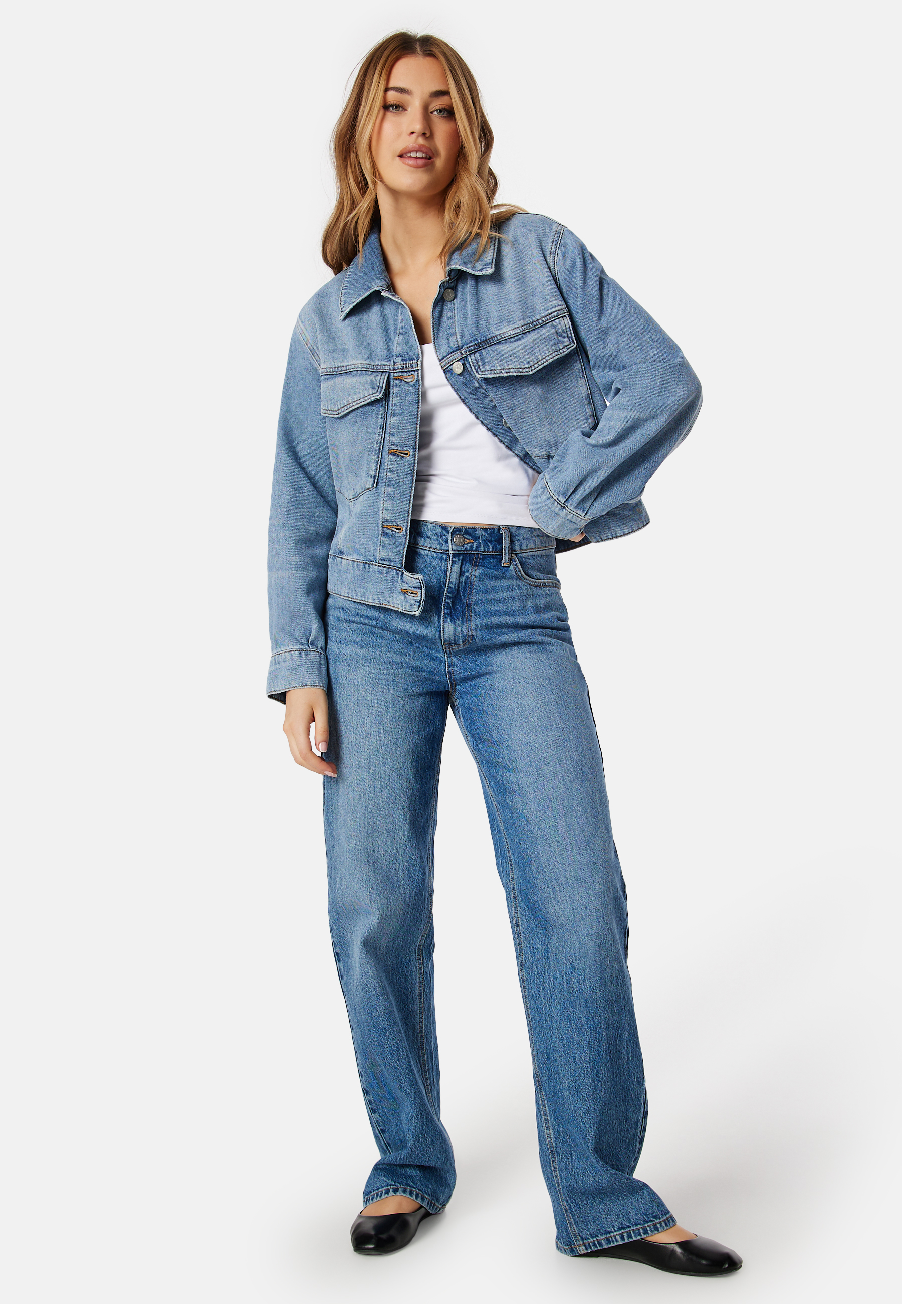 Cropped Denim Jacket 3