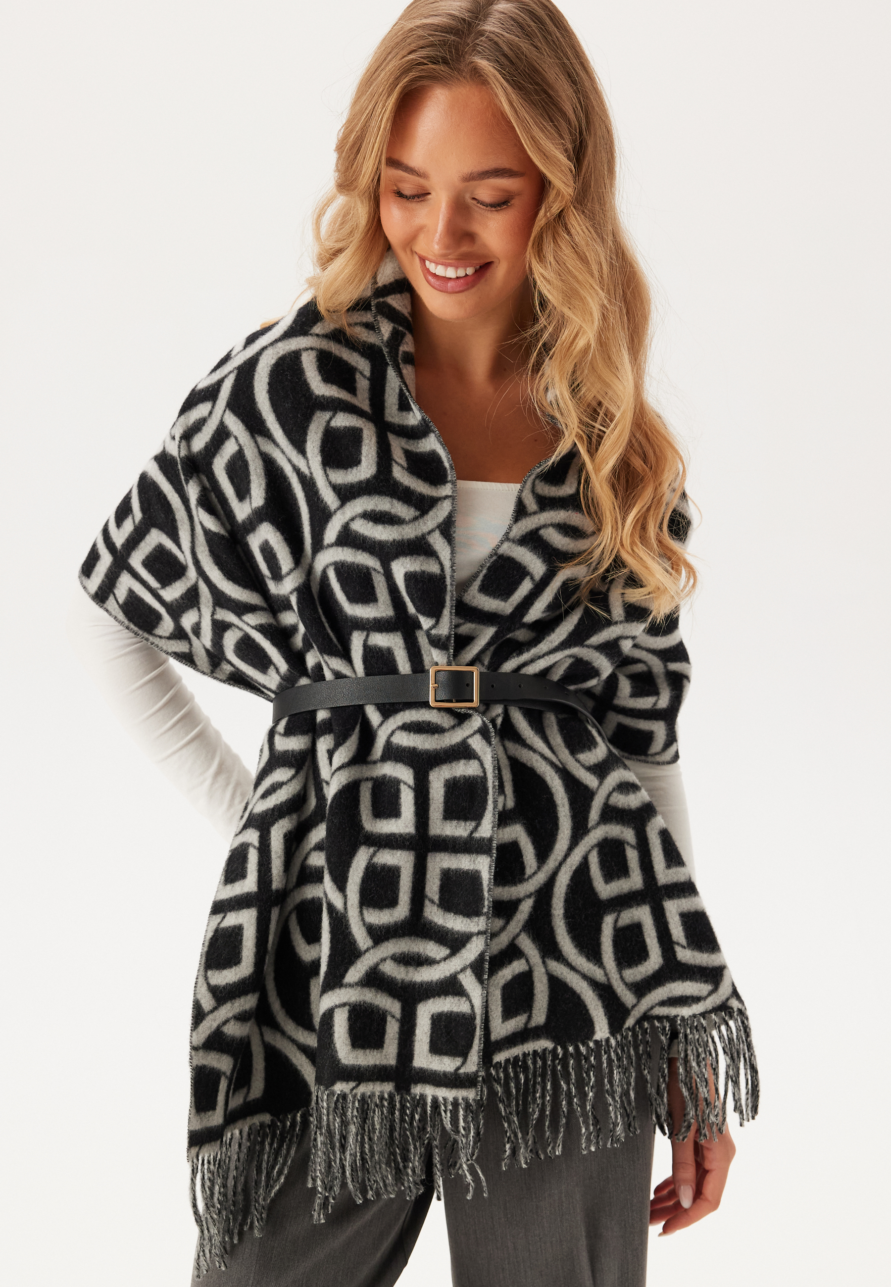 Alternativ bild 1 för G Pattern wool scarf