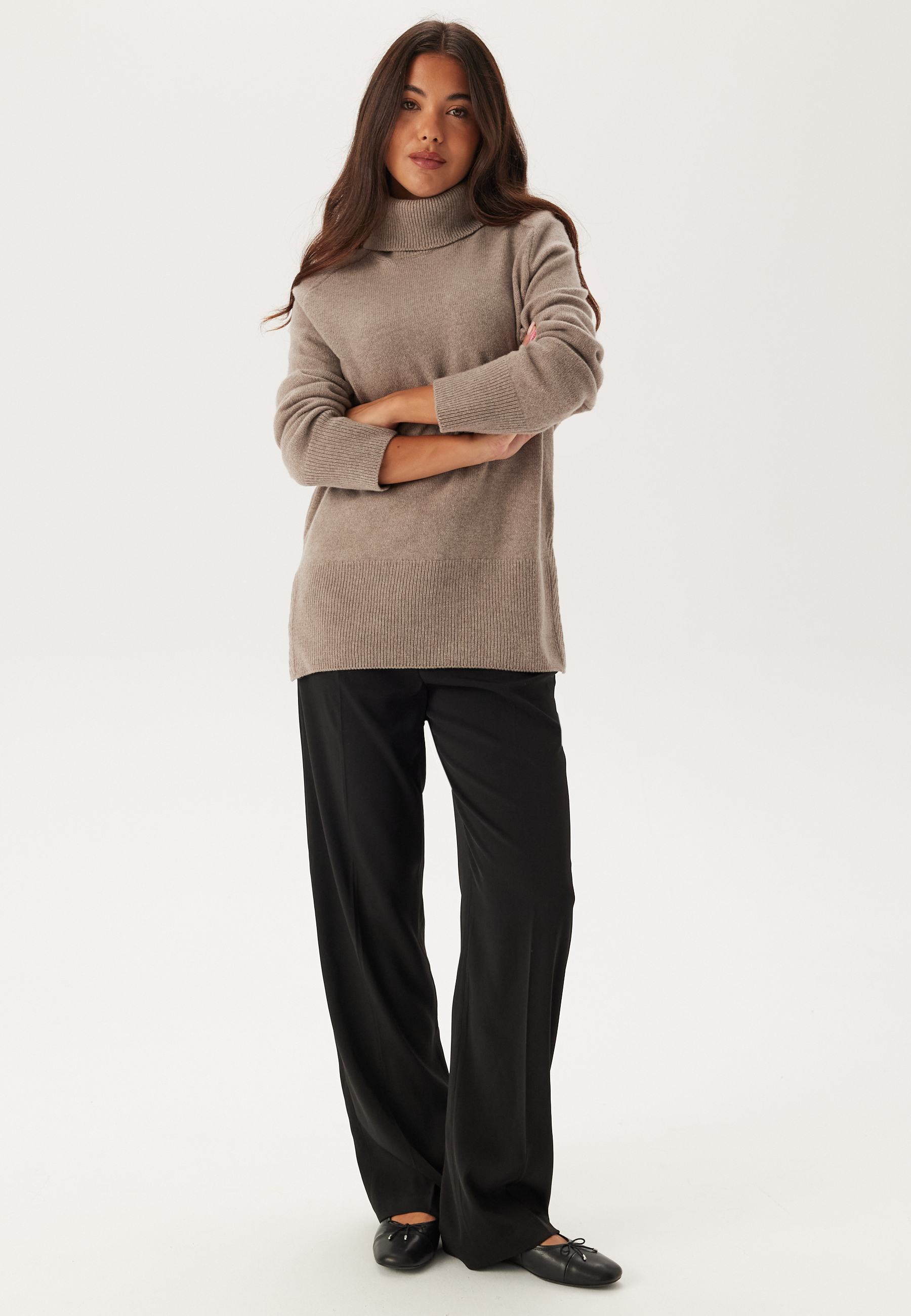 Herringbone Detail Rollneck 2