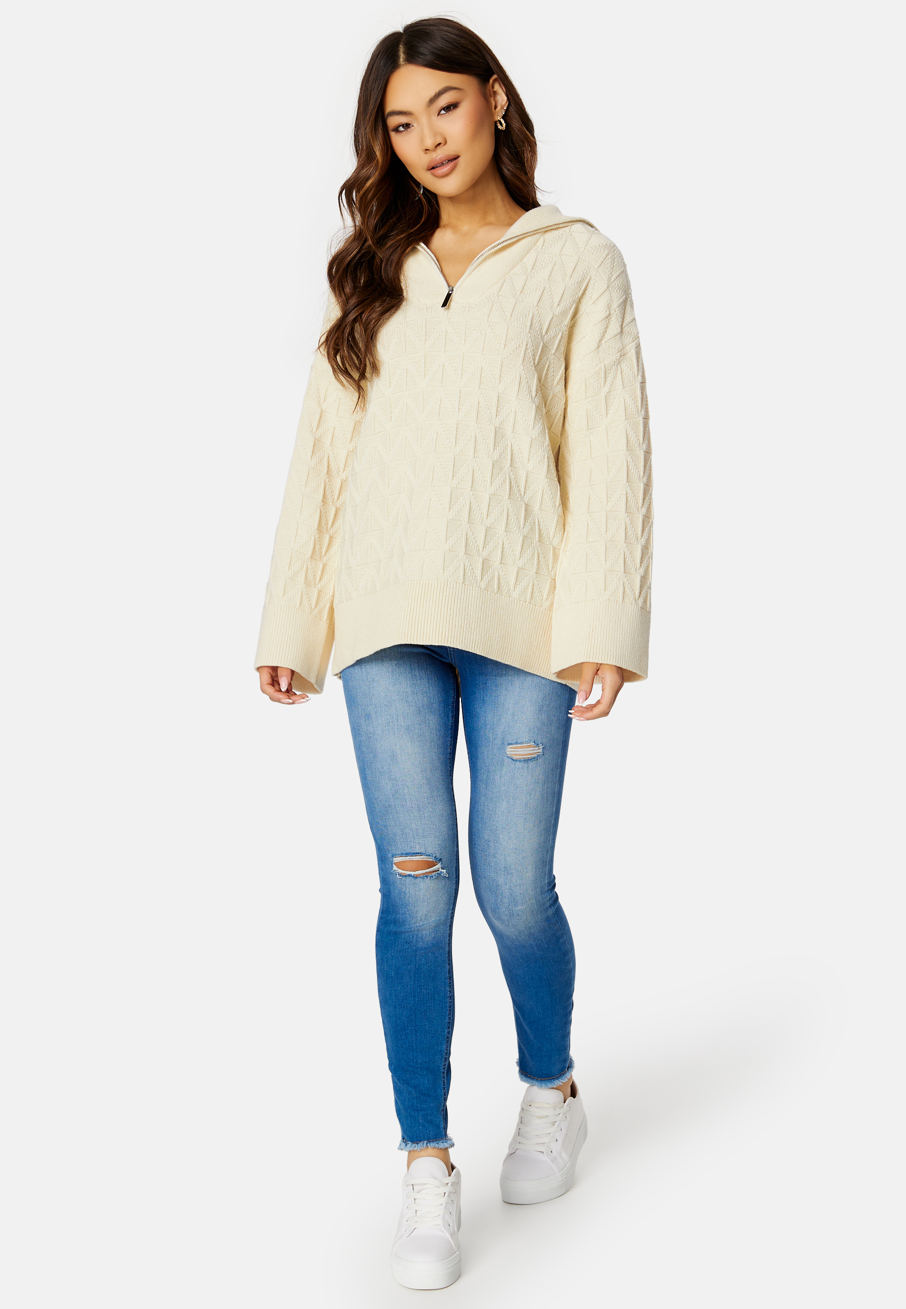 Herringbone Half Zip 2