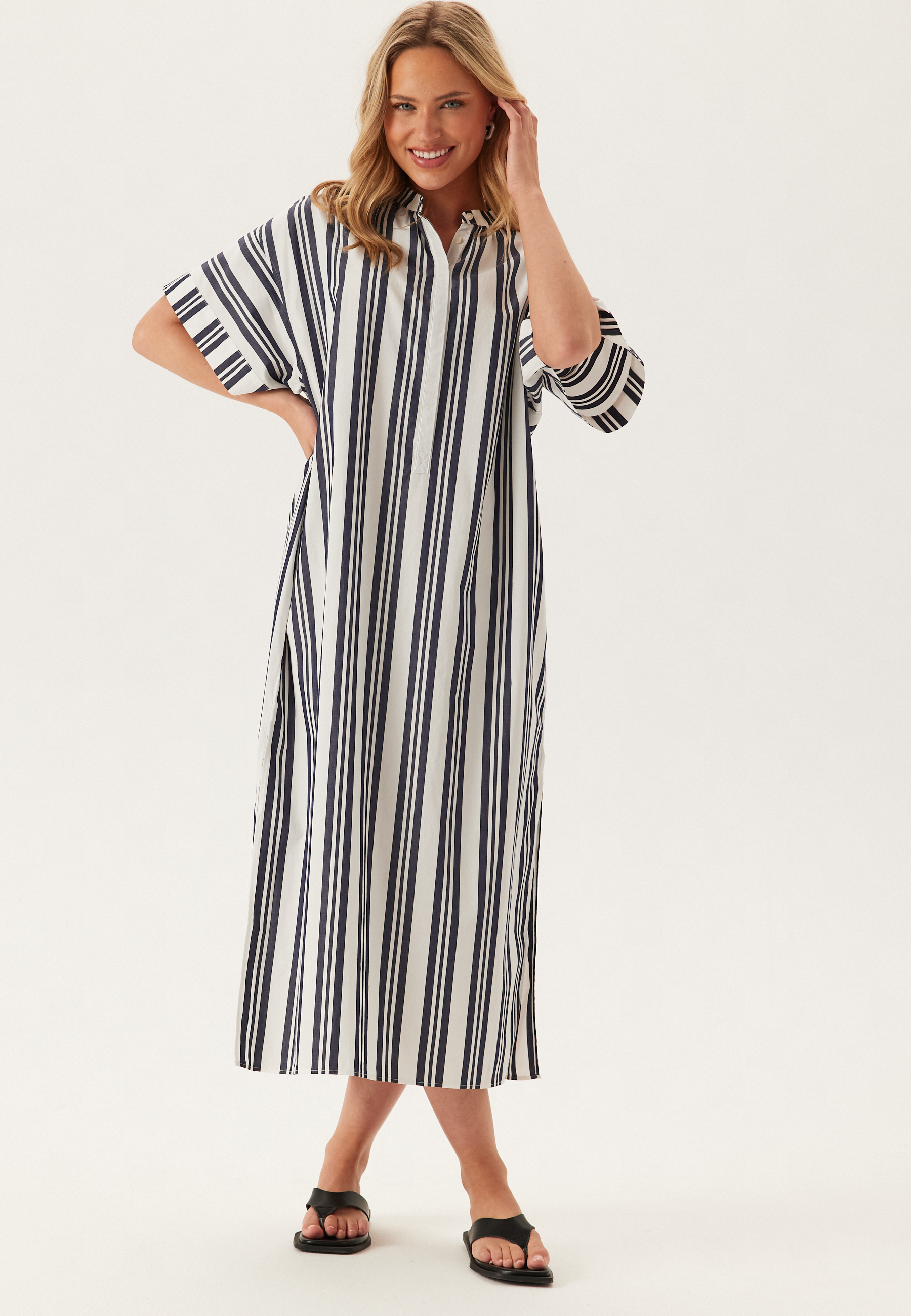 Os Striped Caftan Dress 2