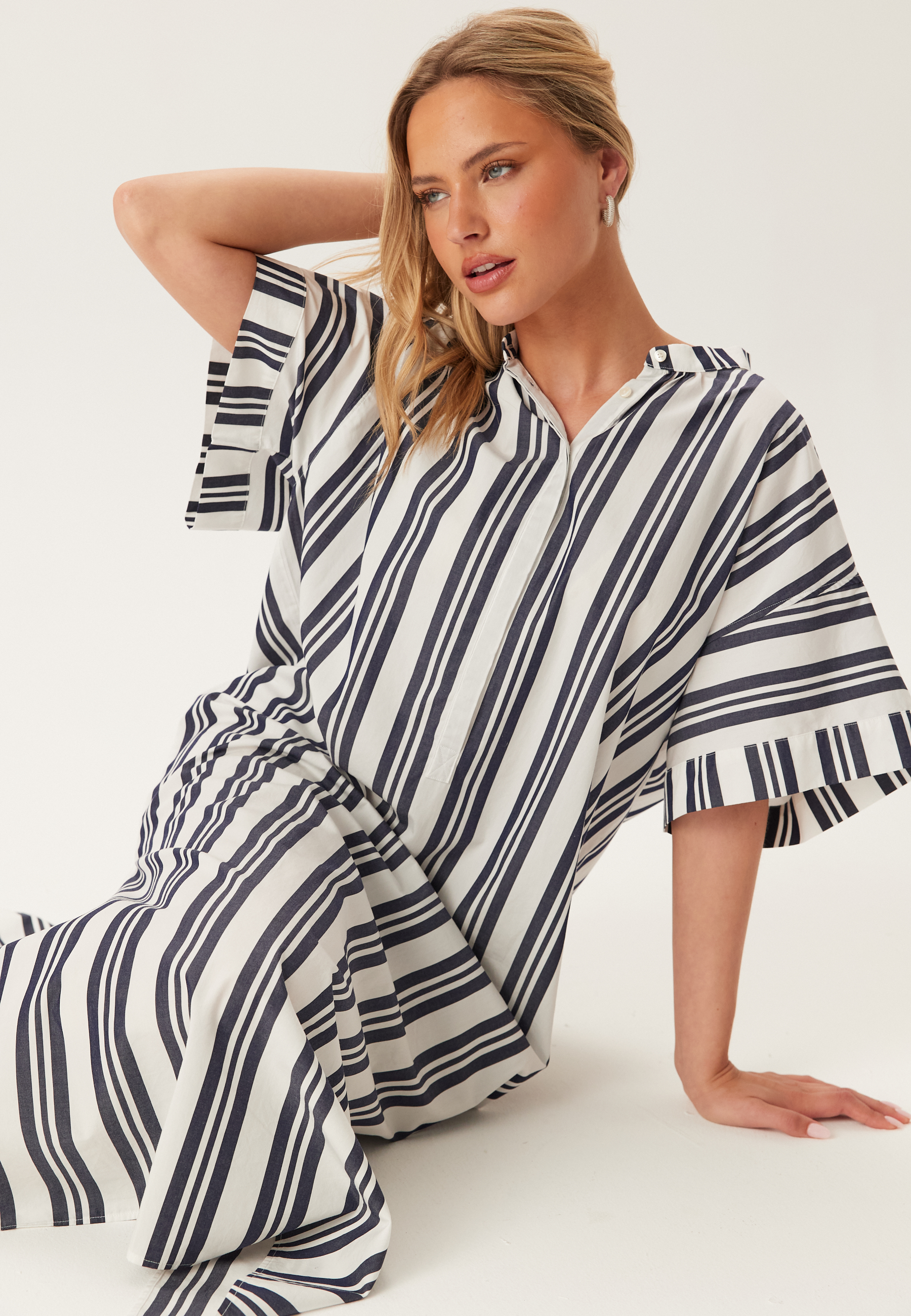 Os Striped Caftan Dress 5