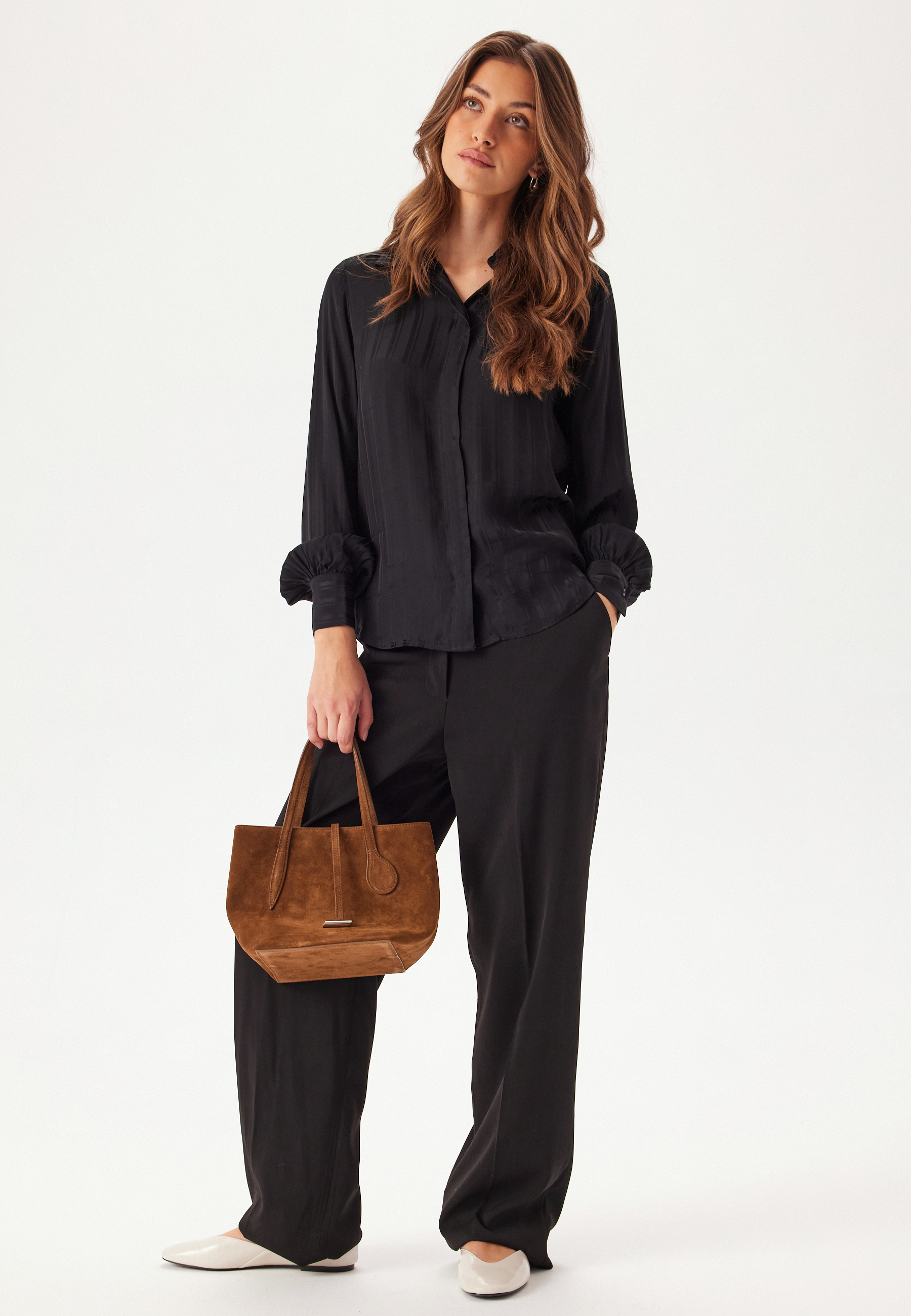 Reg Satin Striped Shirt 2