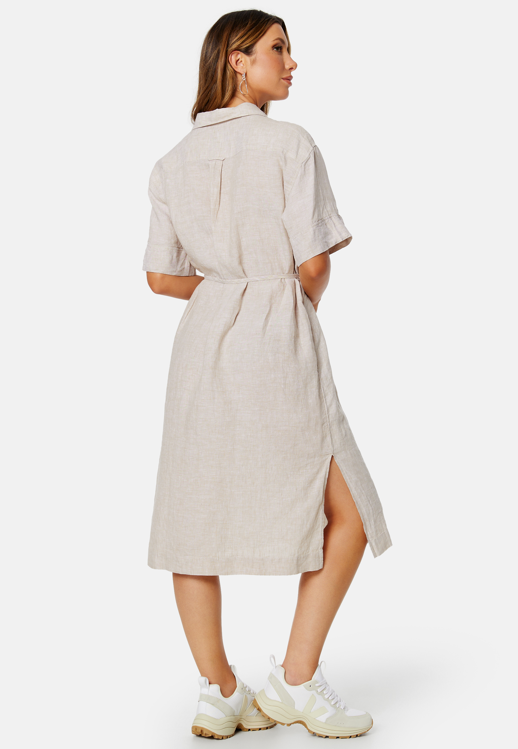 Relaxed Linen Shirt Dress 2