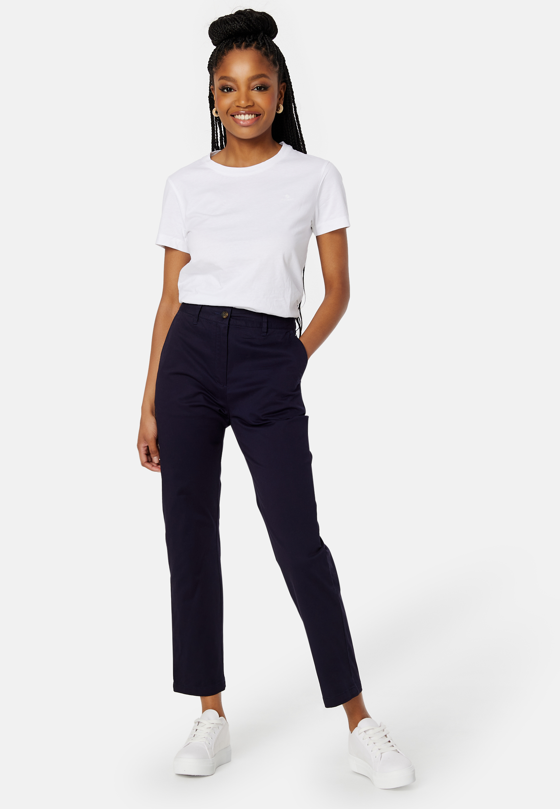 Alternativ bild 1 för GANT Slim Chinos 433 Evening Blue 36