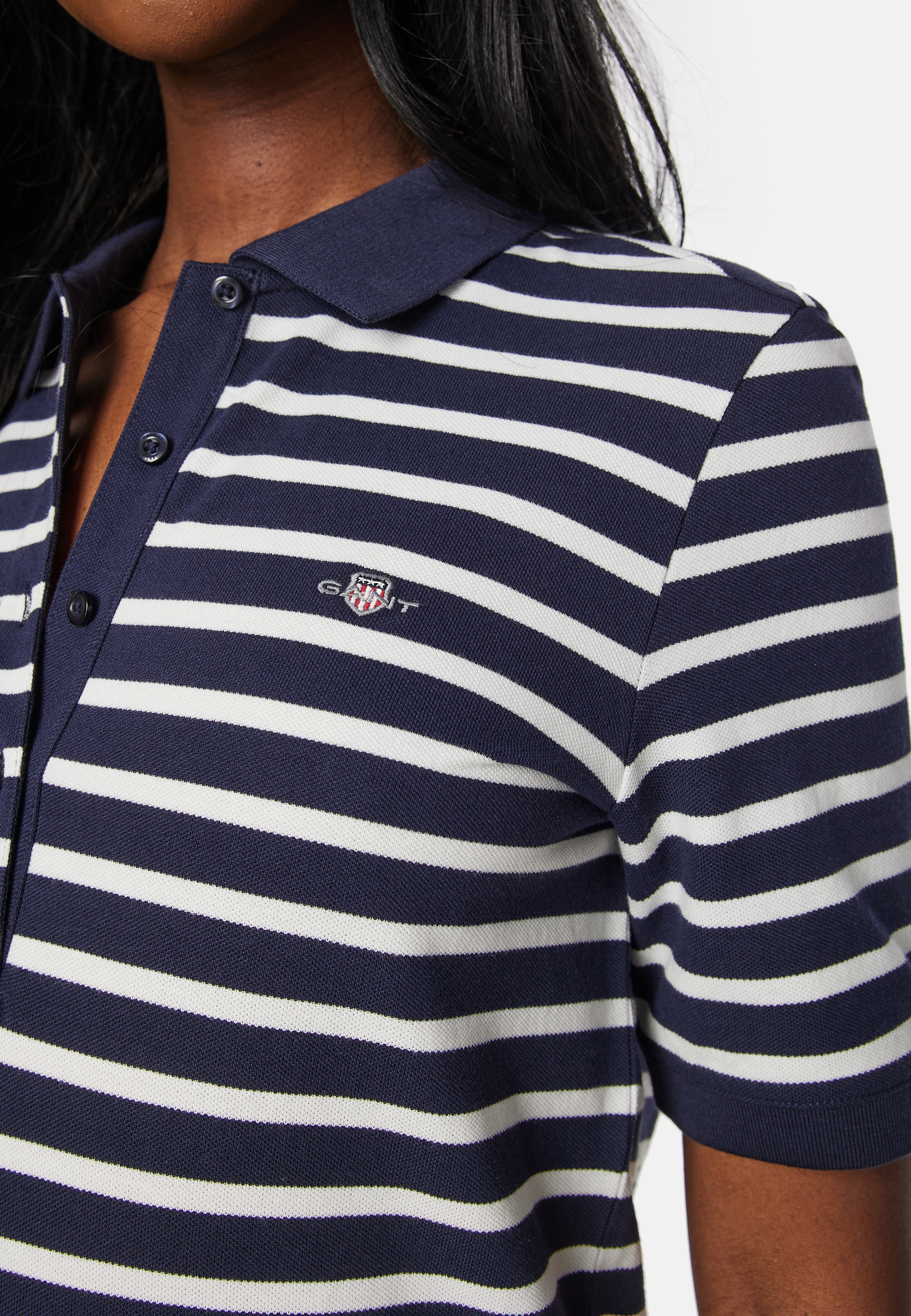 Striped Shield Pique Dress 5