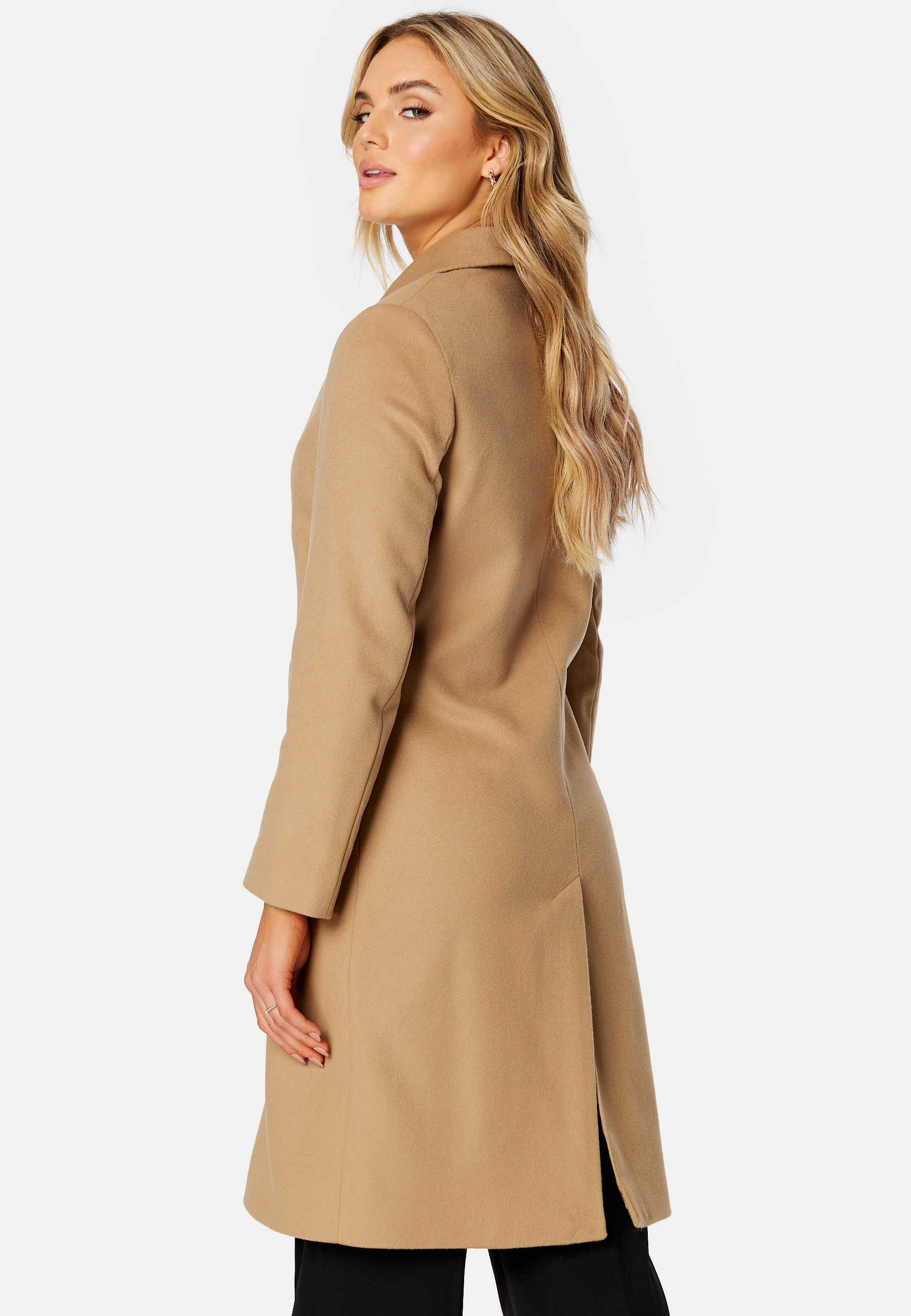 Wool Blend Tailored Coat 2