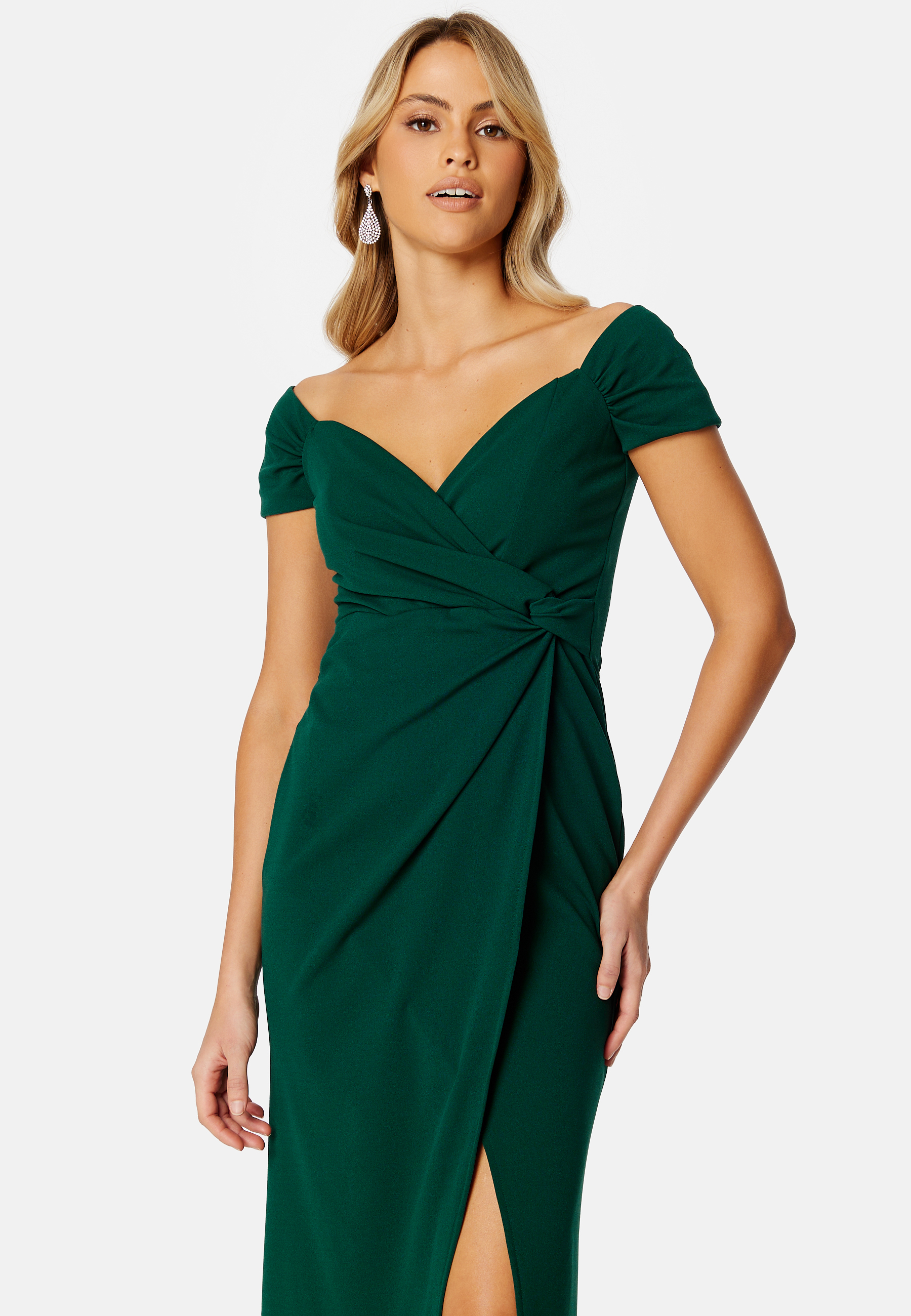 Bardot Knot Front Maxi Dress 3