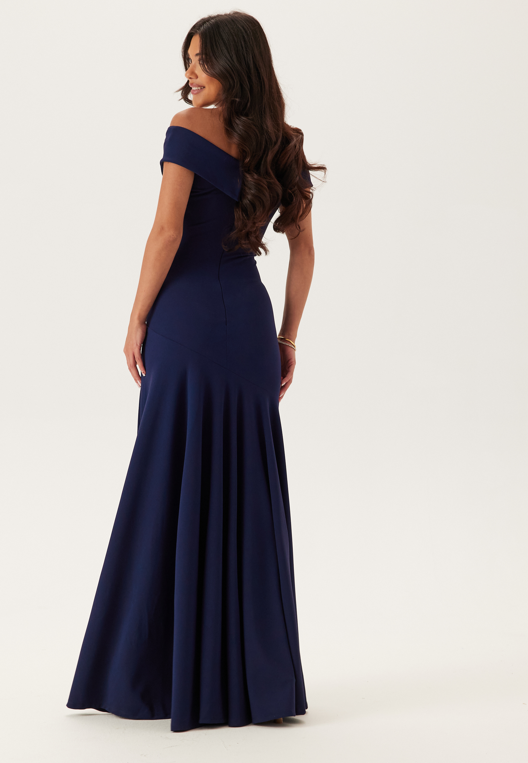 Bardot Pleat Maxi Split Dress 4