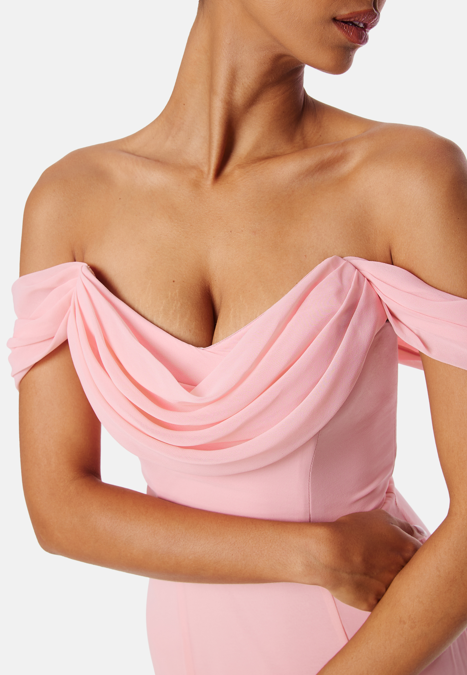 Chiffon Off Shoulder Maxi Dress 2