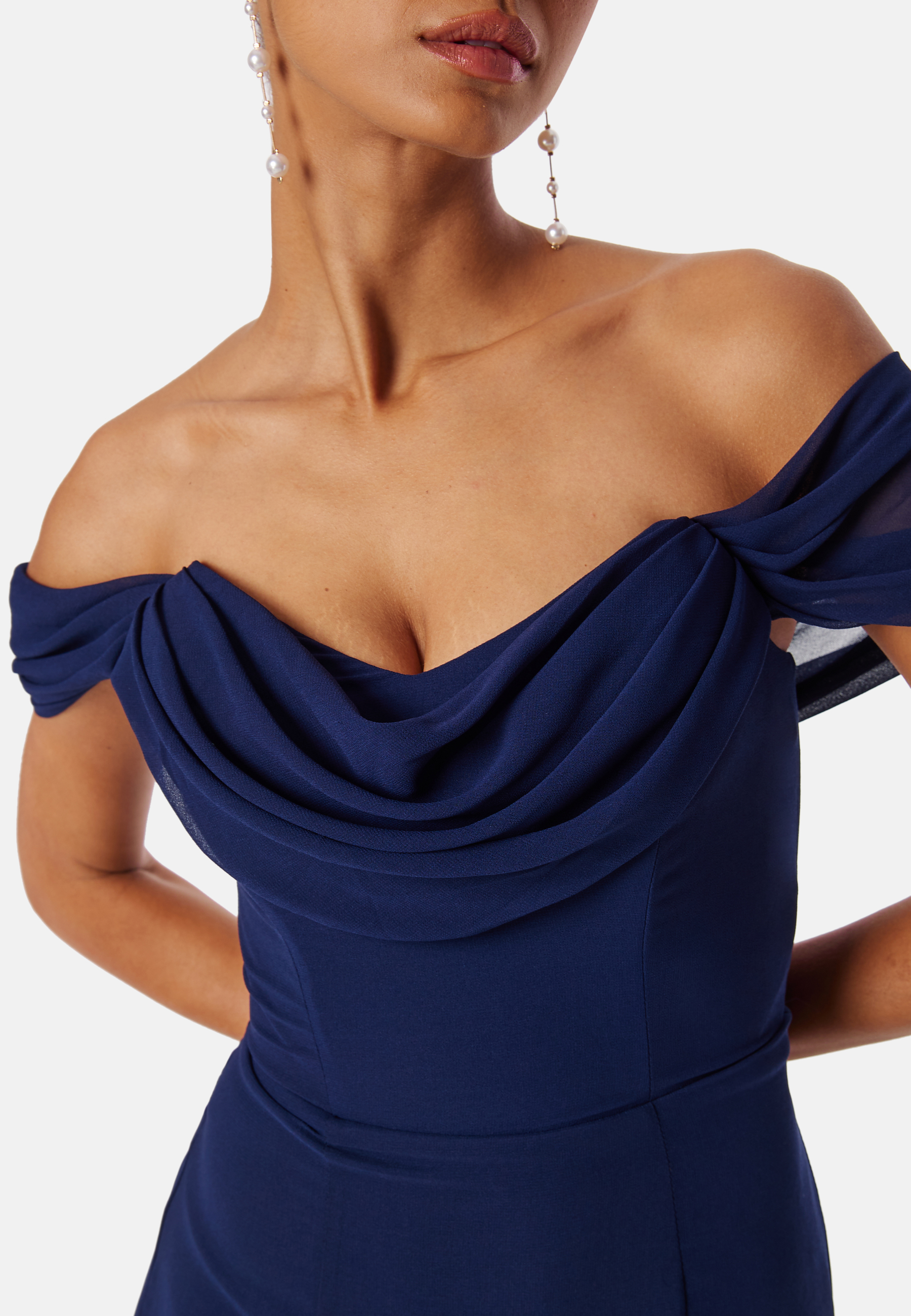 Chiffon Off Shoulder Maxi Dress 2