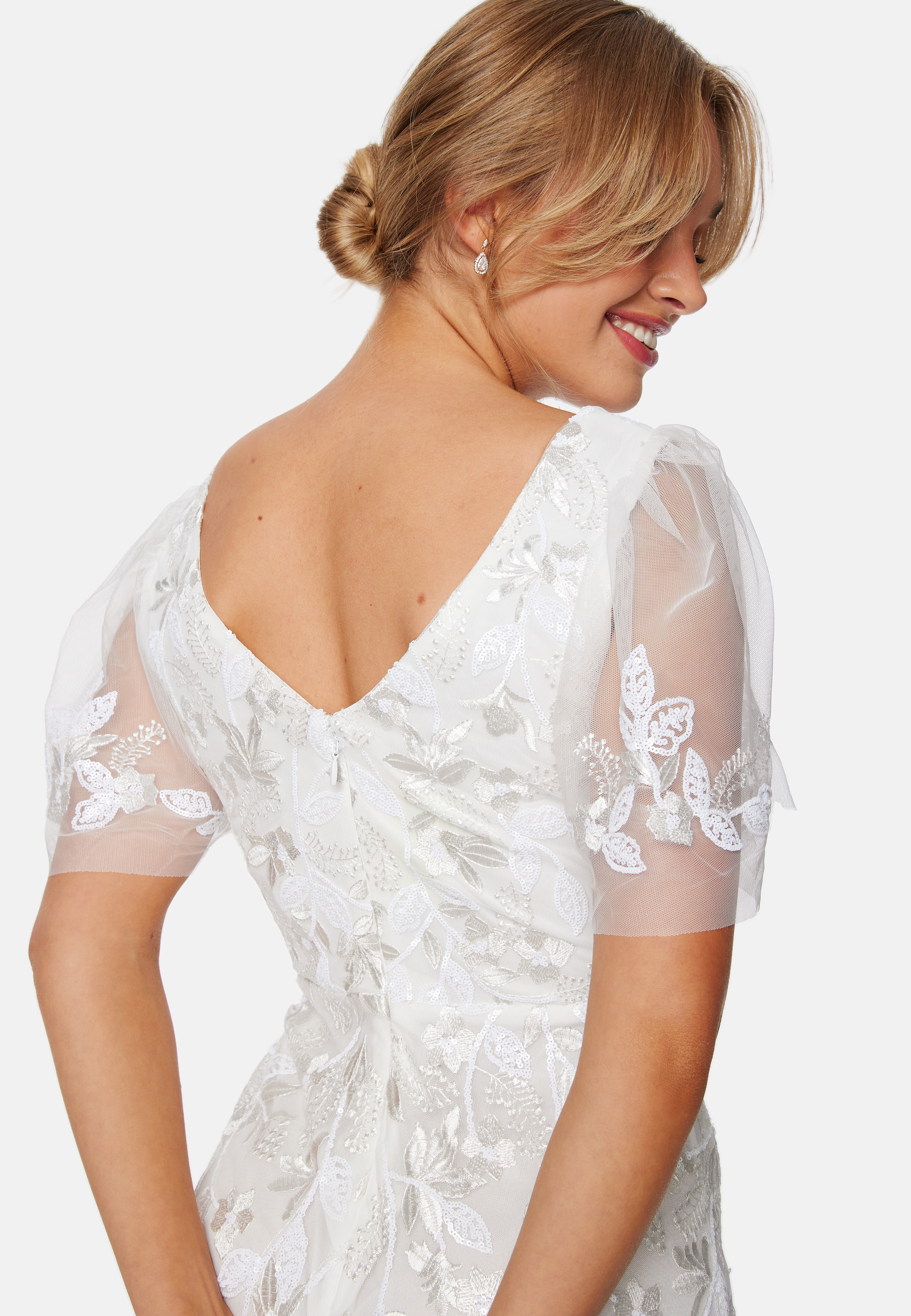 Embroidered Flutter Maxi Dress 3