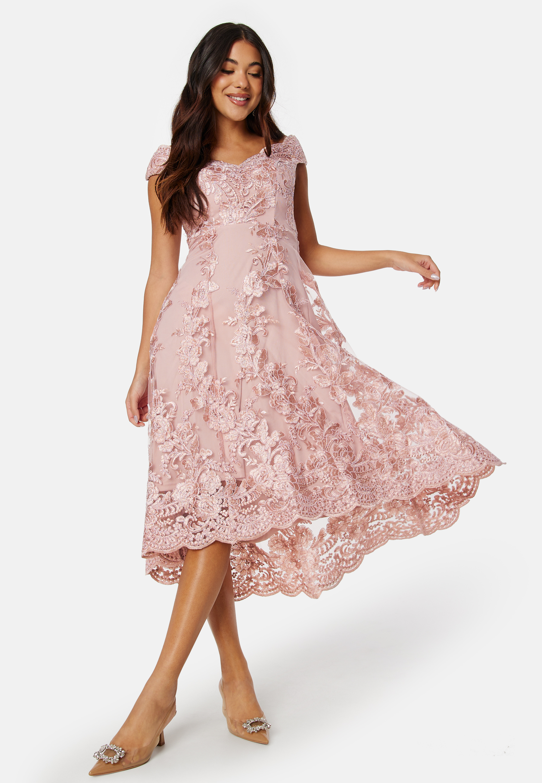 Embroidered Lace Dress