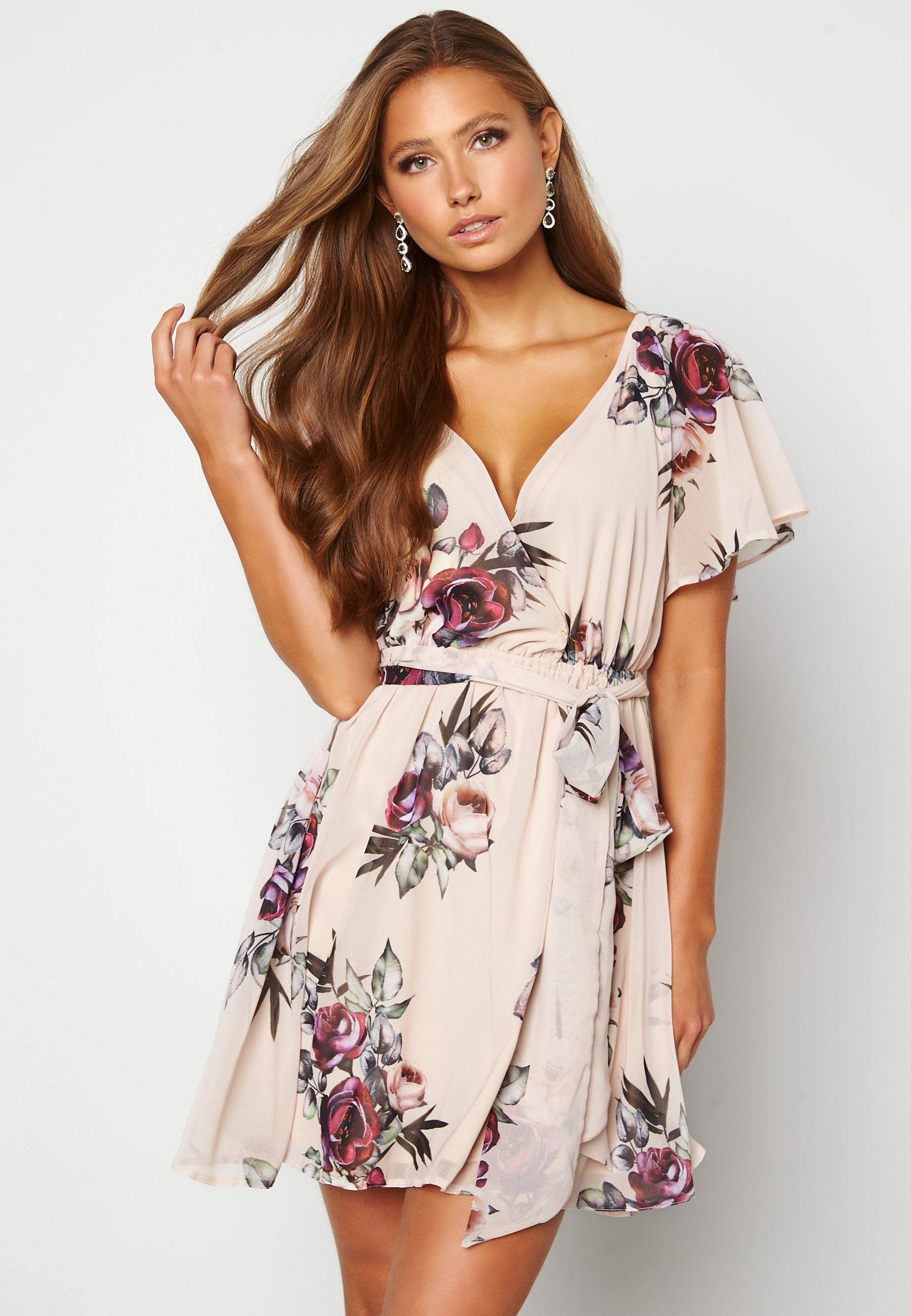 Floral Flutter Skater Dress