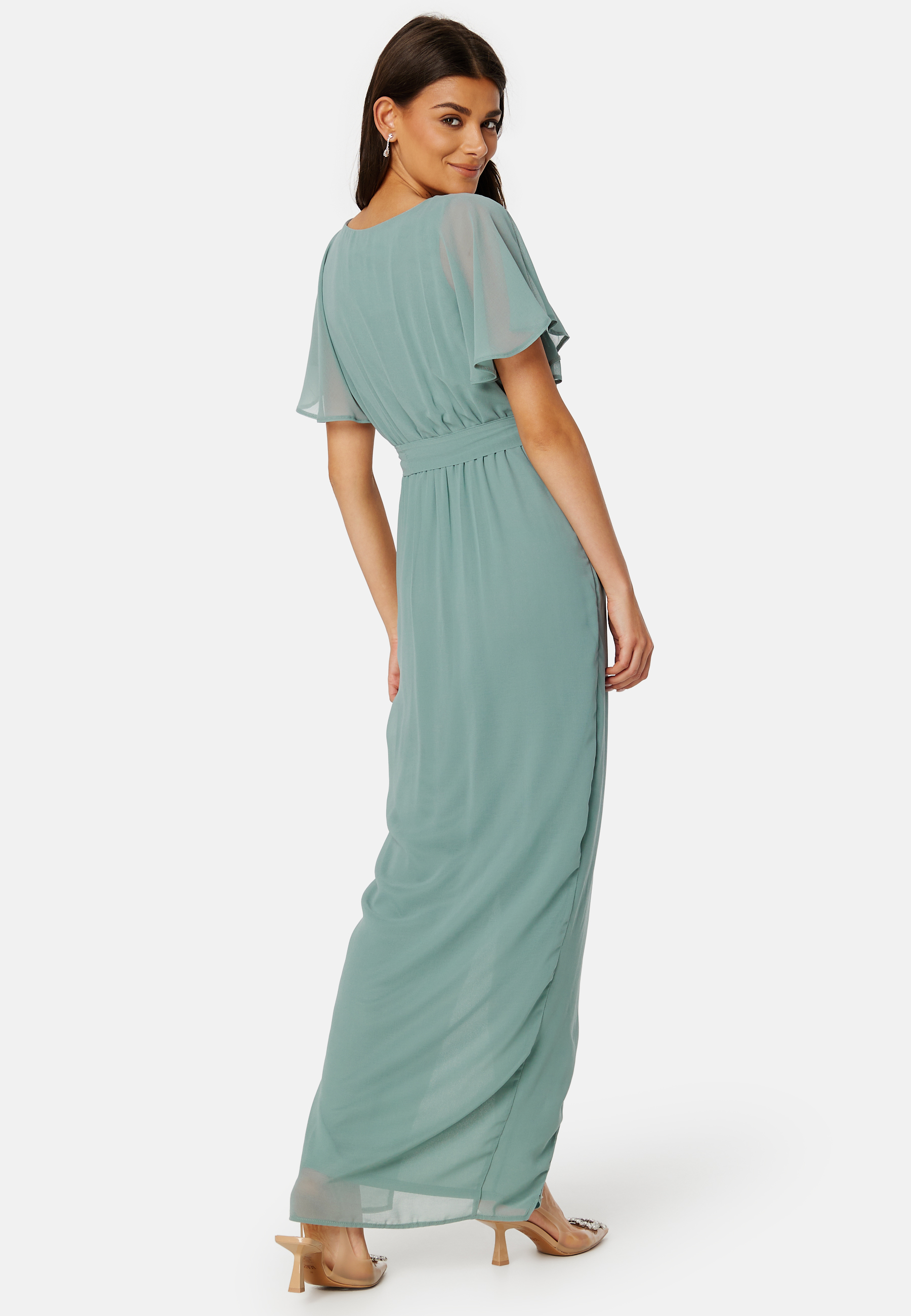 Flutter Chiffon Wrap Maxi Dress 2