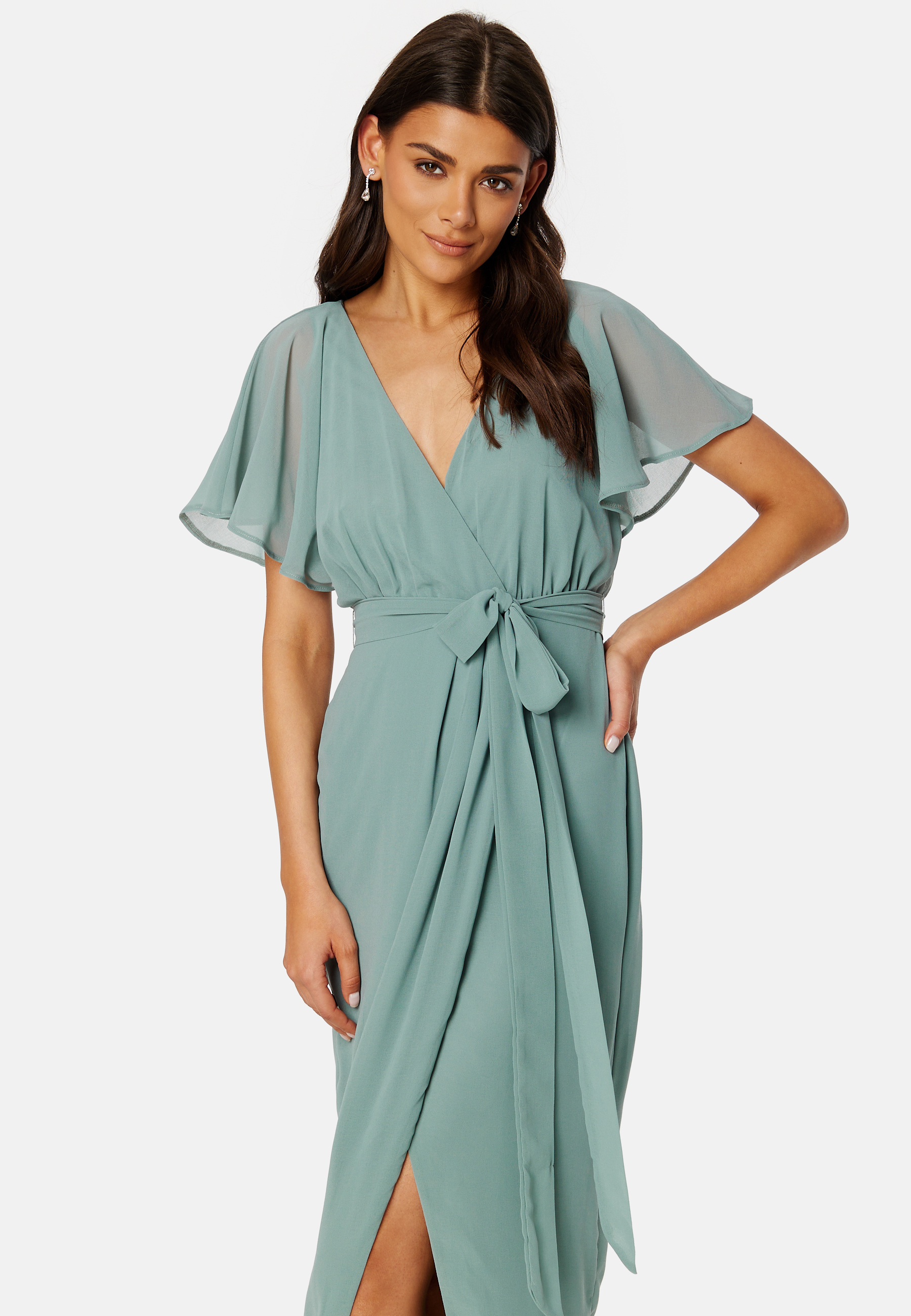 Flutter Chiffon Wrap Maxi Dress 3