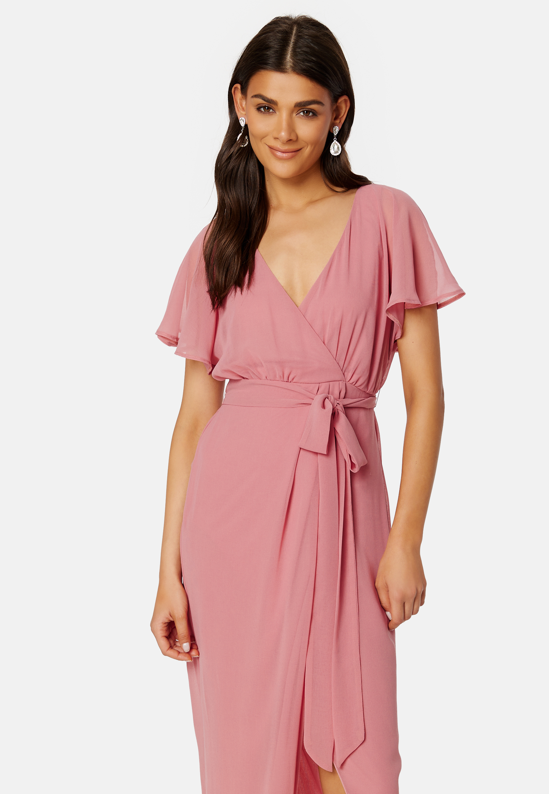 Flutter Chiffon Wrap Maxi Dress 3